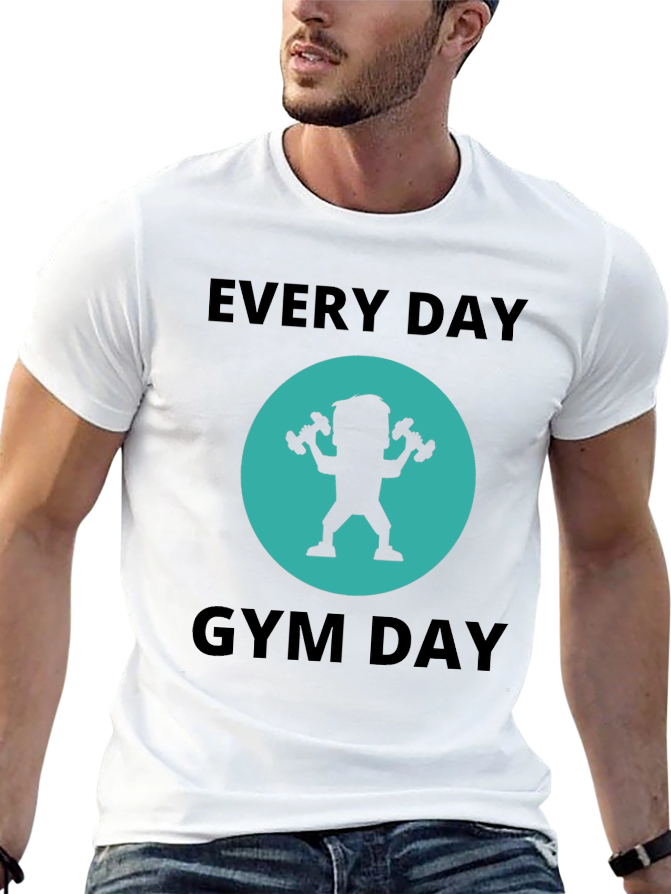 Black Every Day Gym Day Black T-Shirt view 13