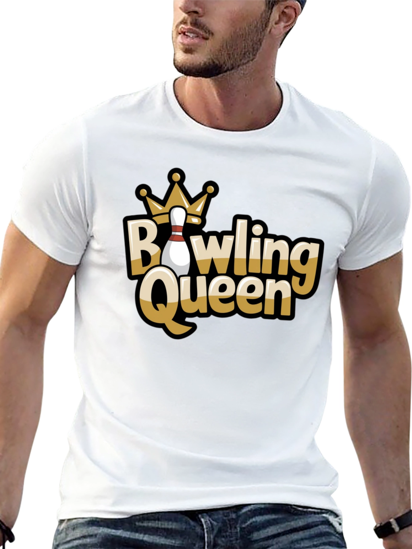 Black Bowling Queen Graphic Tee view 13