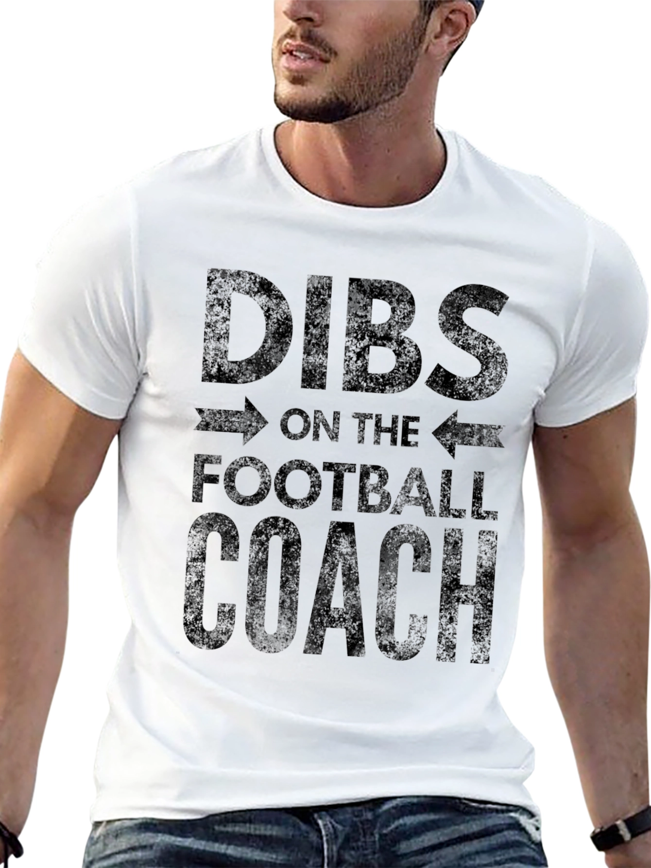 Black Dibs on the Football Coach Graphic Tee view 13