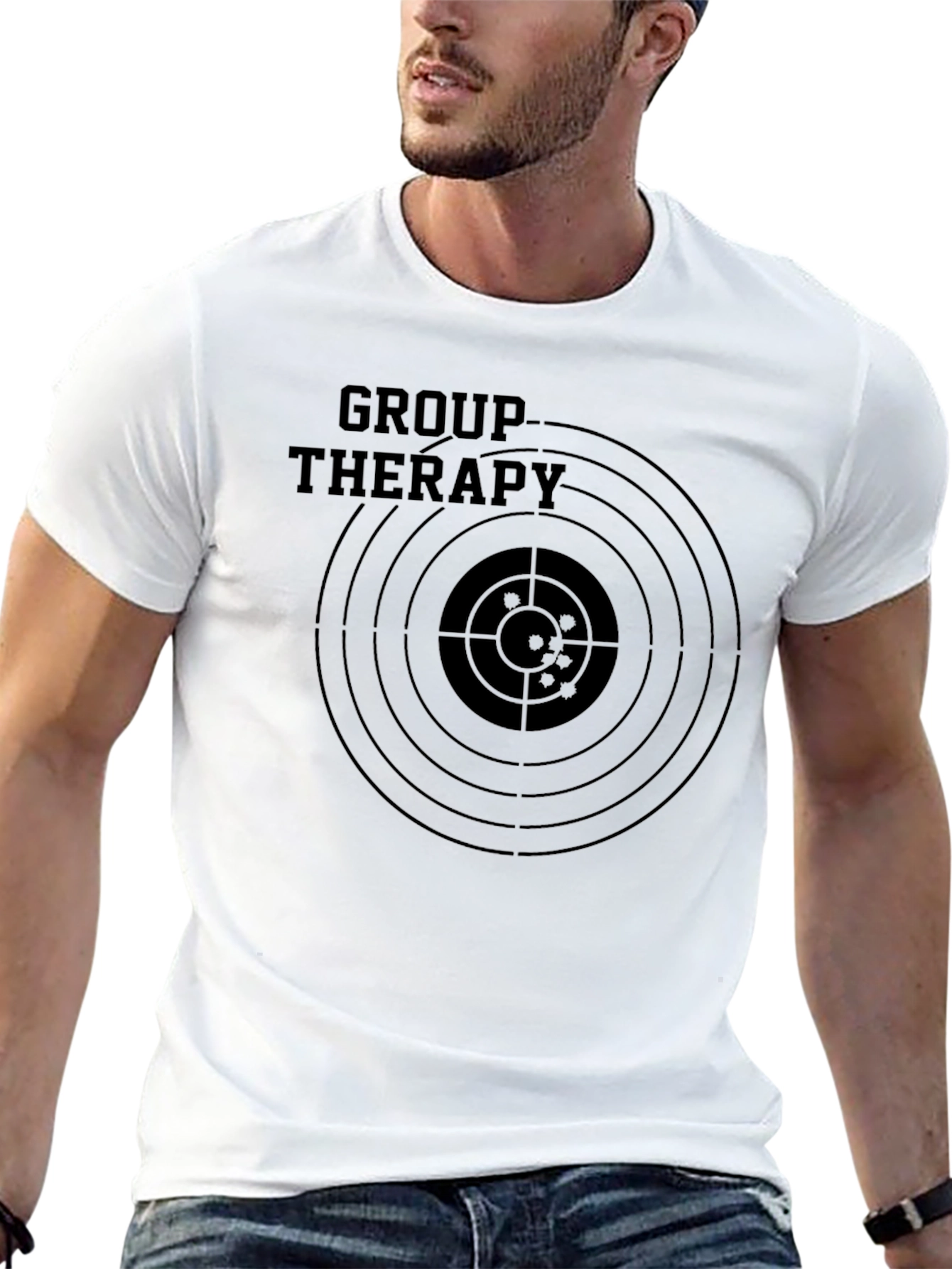 Black Group Therapy Target T-Shirt - Funny Graphic Tee view 13
