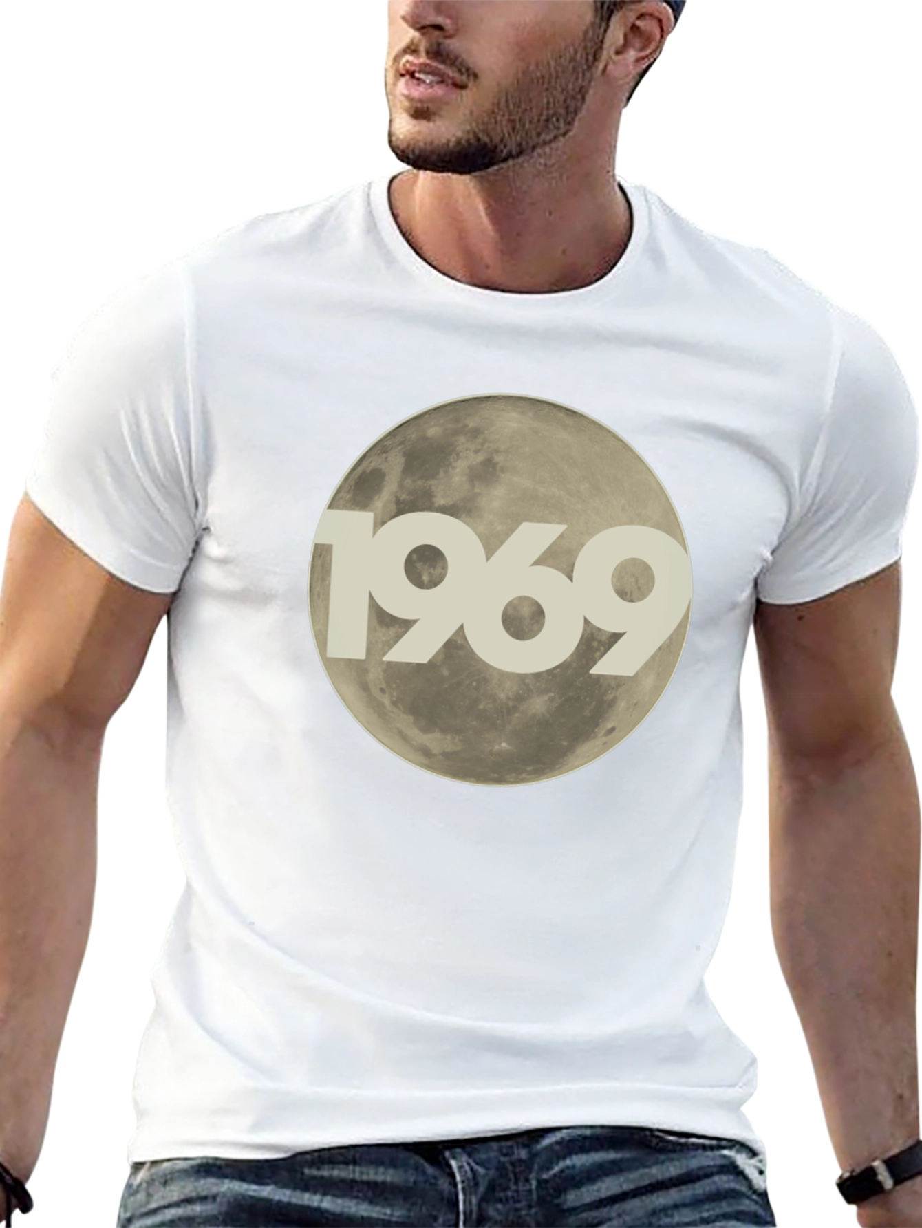 Black 1969 Moon Landing Graphic T-Shirt view 13