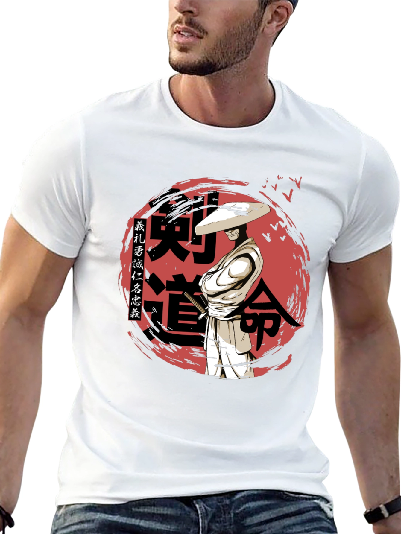 Black Samurai Kendo T-Shirt - Martial Arts Inspired view 13