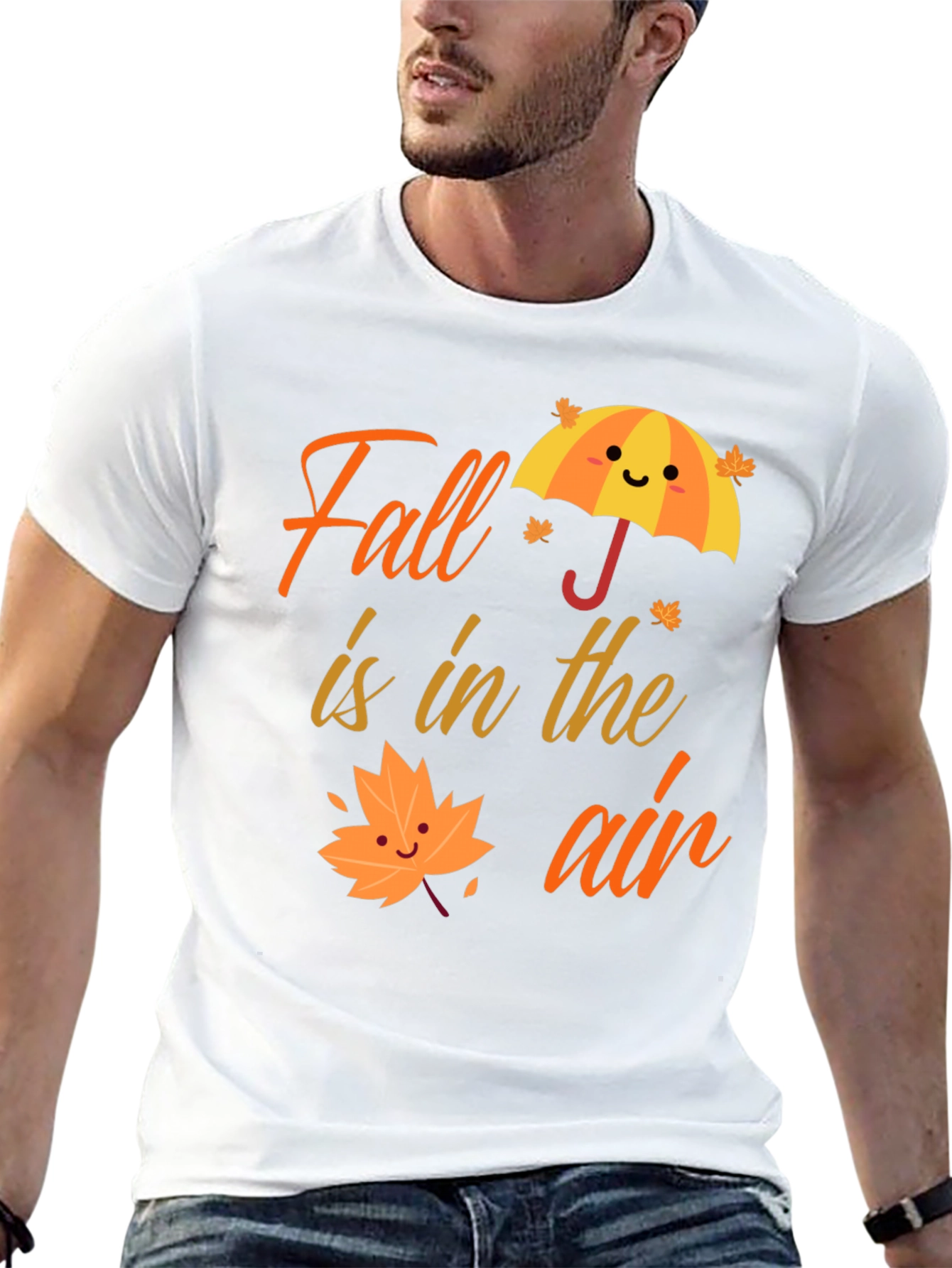 Black Fall is in the Air Graphic T-Shirt view 13