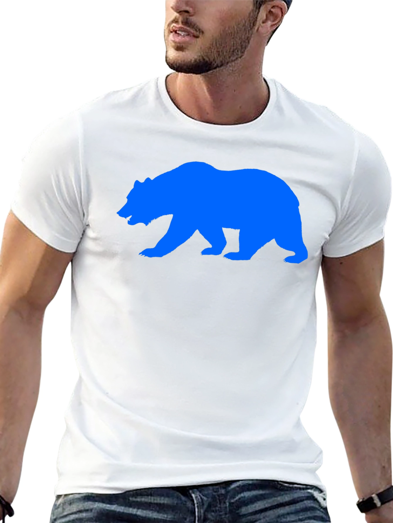 Black Bear Graphic Print Black T-Shirt view 13