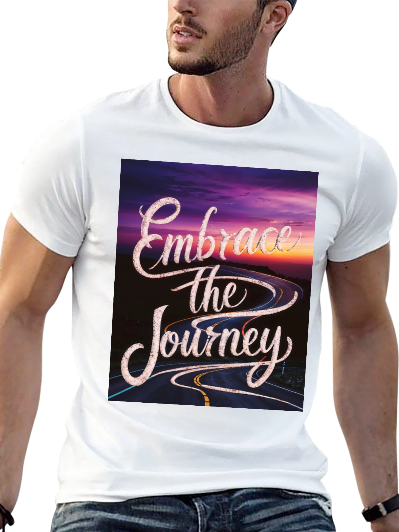Black Embrace the Journey Graphic Tee view 13