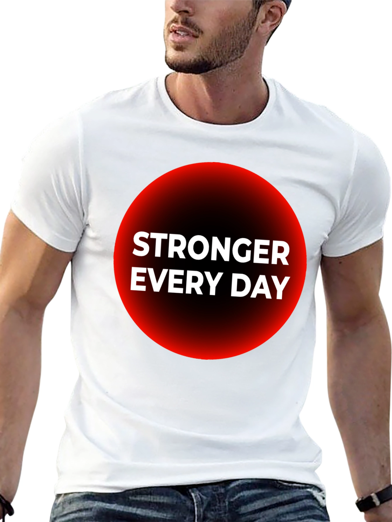 Black Stronger Everyday Graphic T-Shirt - Black view 13