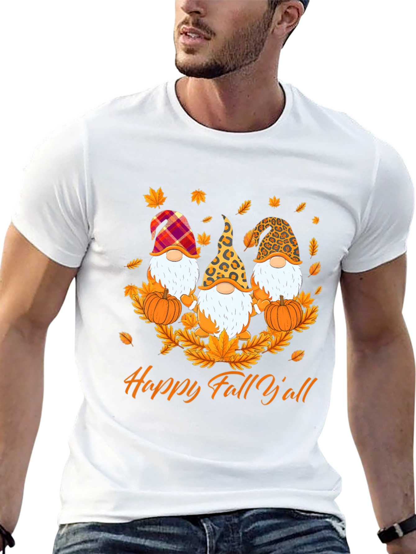 Happy Fall Y'all Gnome T-Shirt - 13