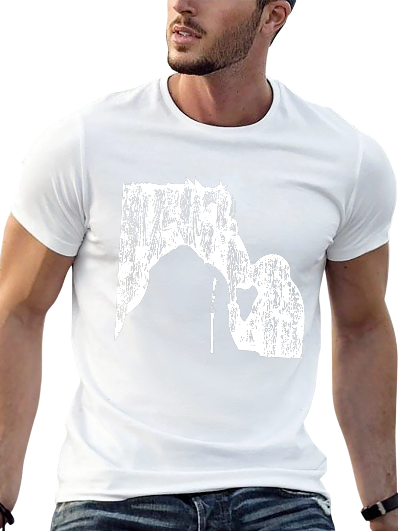 Horse and Rider Silhouette Graphic Tee - 13