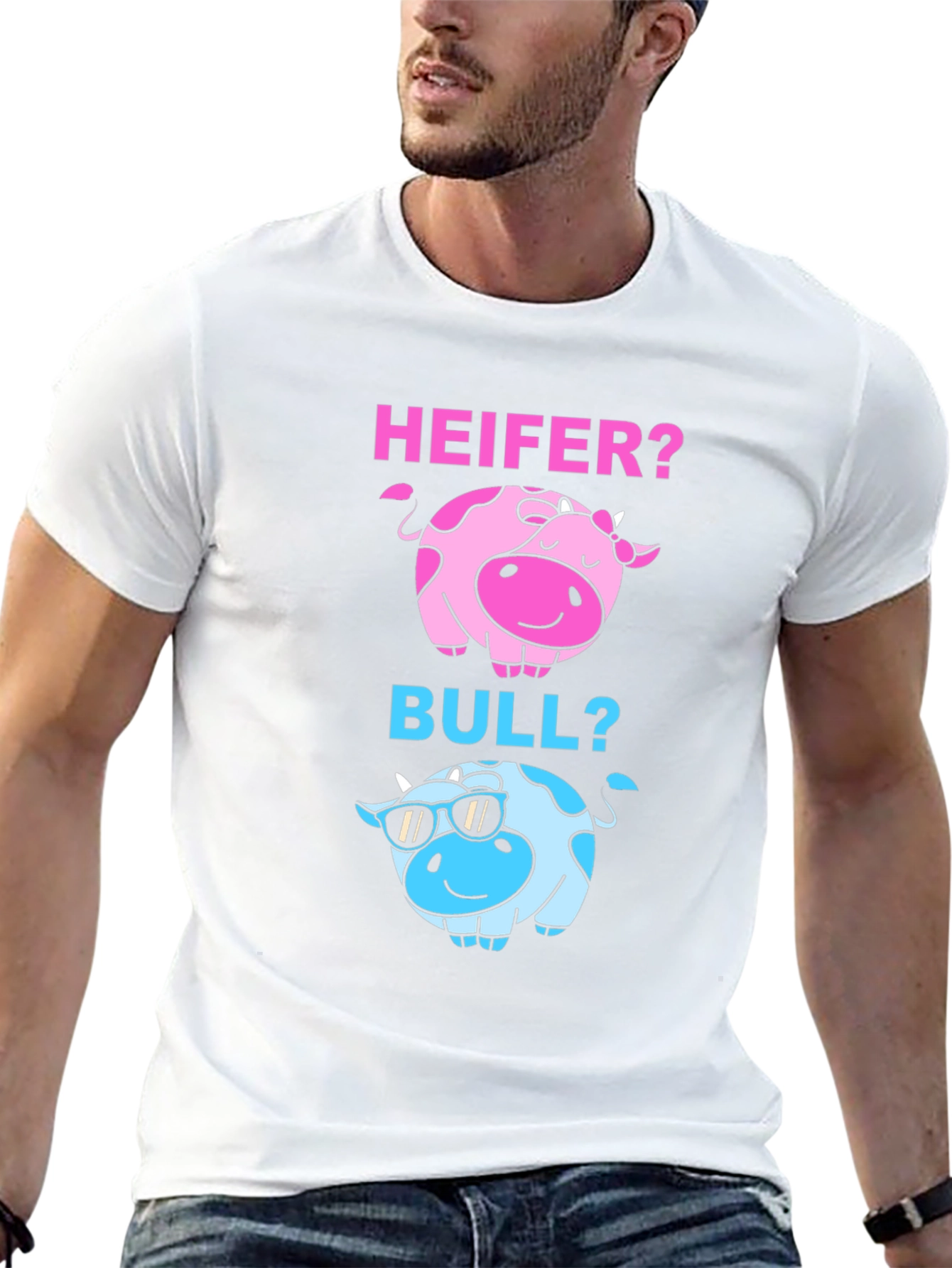 Black Heifer or Bull? Graphic T-Shirt view 13