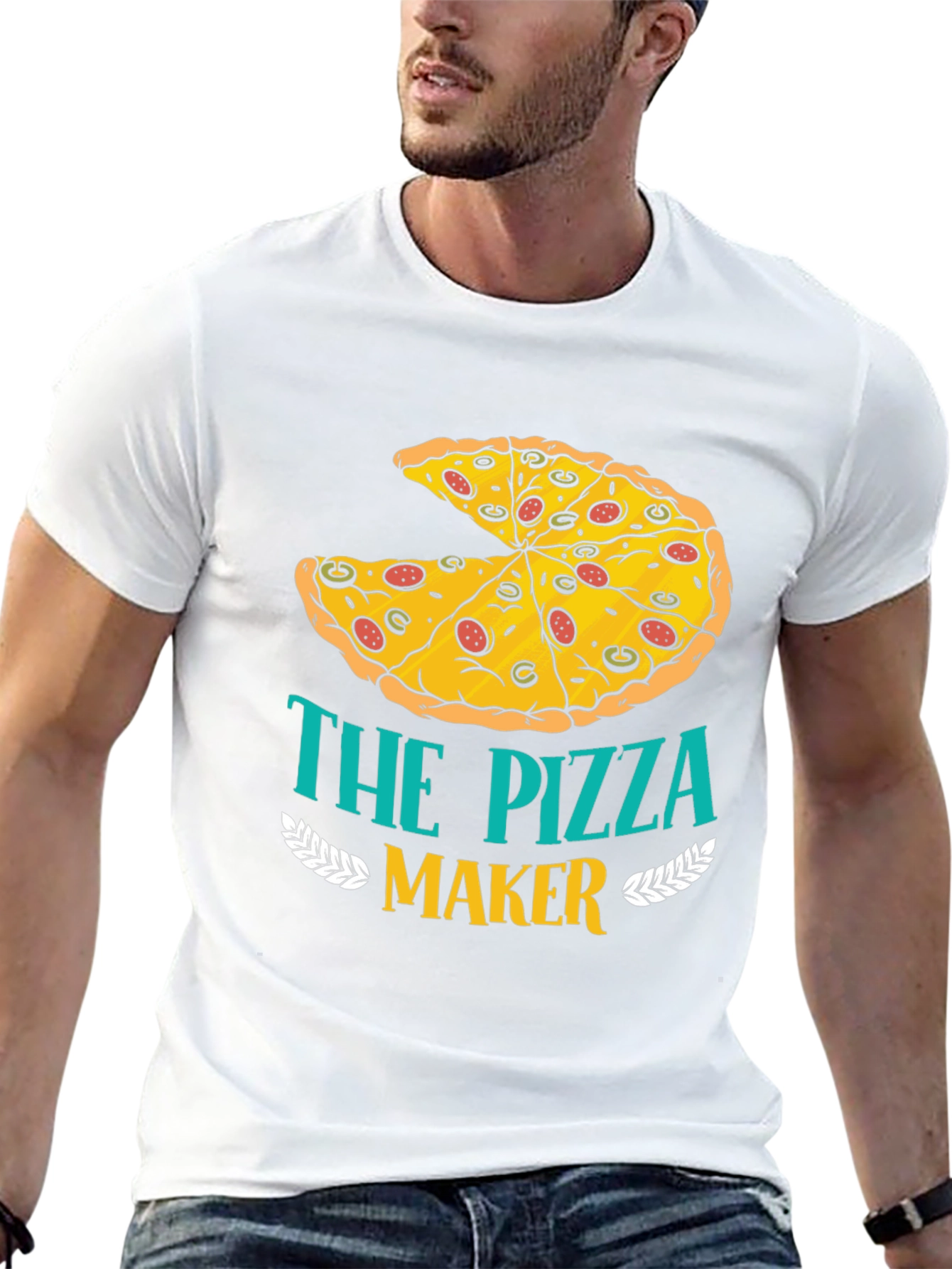 Black The Pizza Maker T-Shirt - Funny Foodie Tee view 13