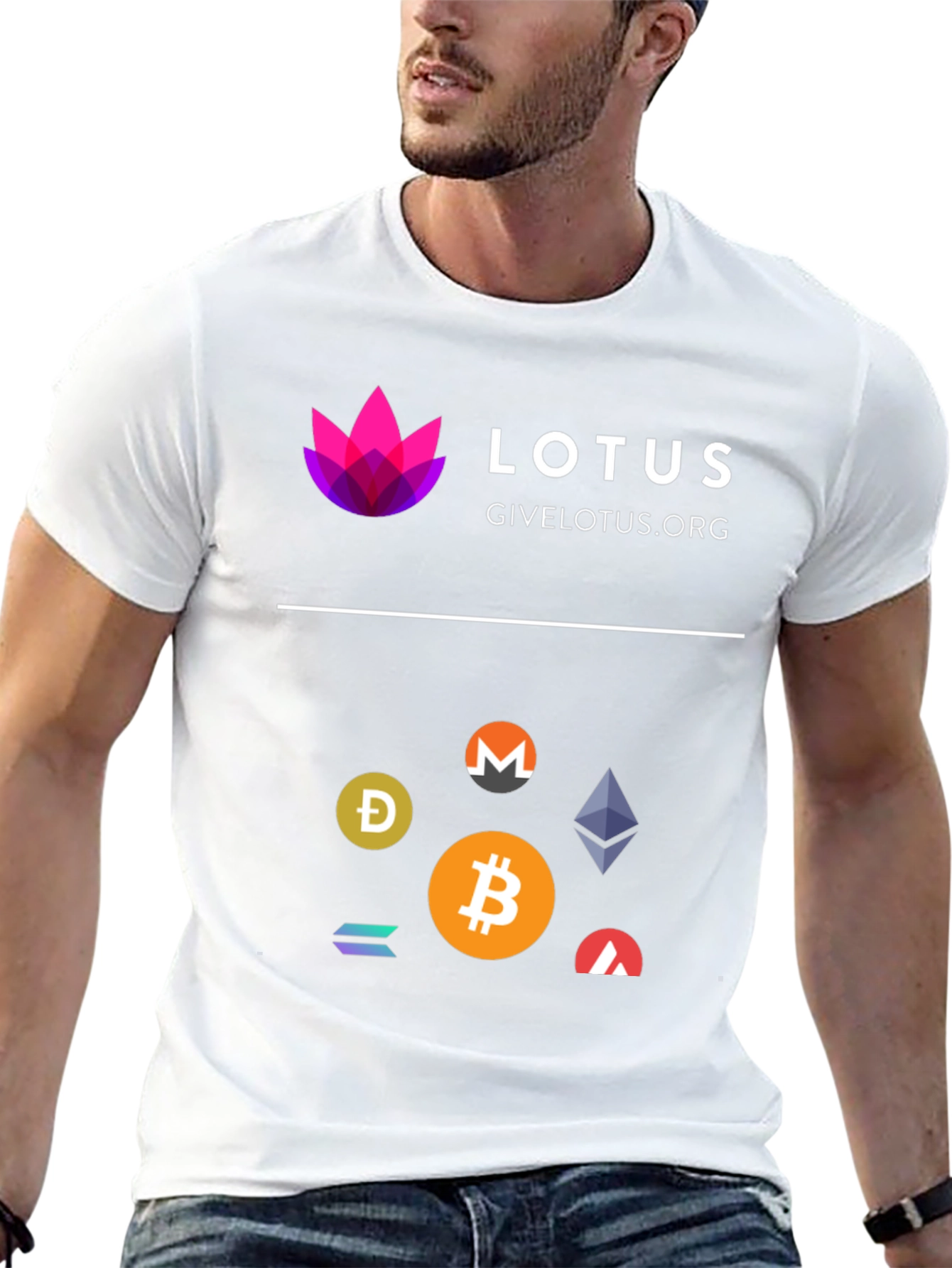 Black Lotus Cryptocurrency T-Shirt - Black Cotton Blend view 13