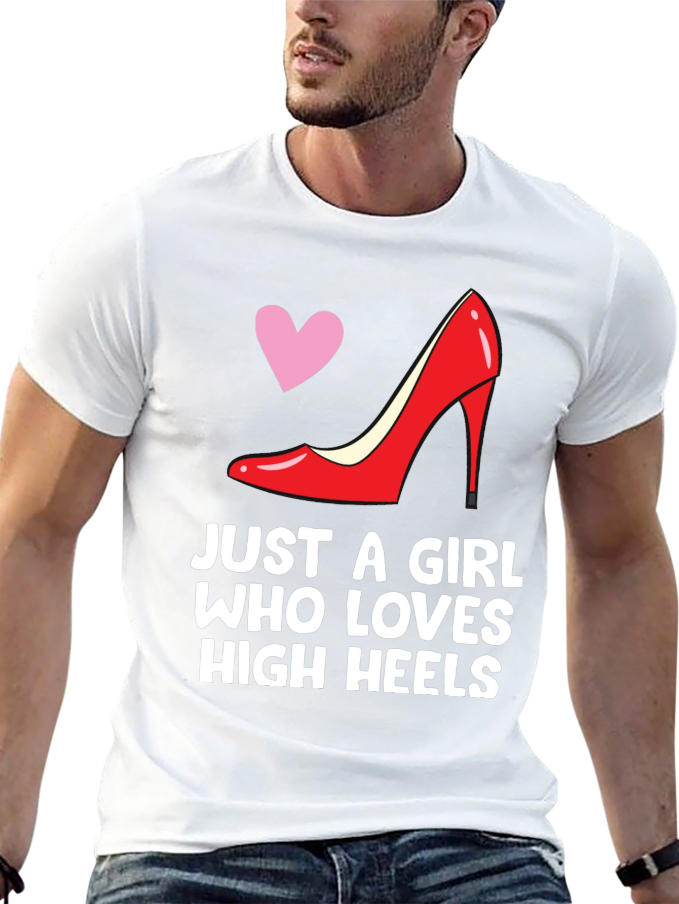 Black High Heels Lover T-Shirt - Stylish Design view 13