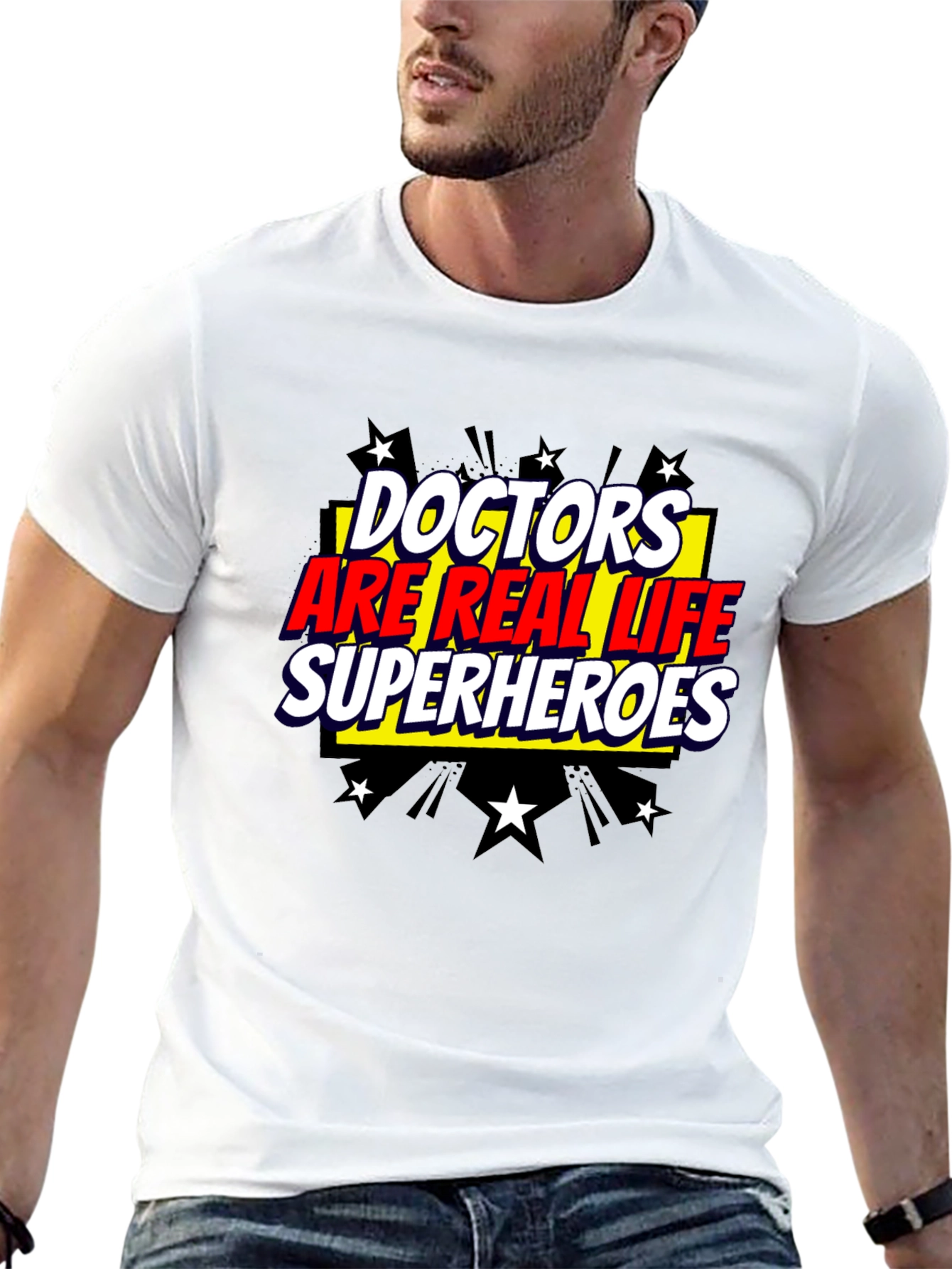Black Doctors Are Real Life Superheroes T-Shirt view 13