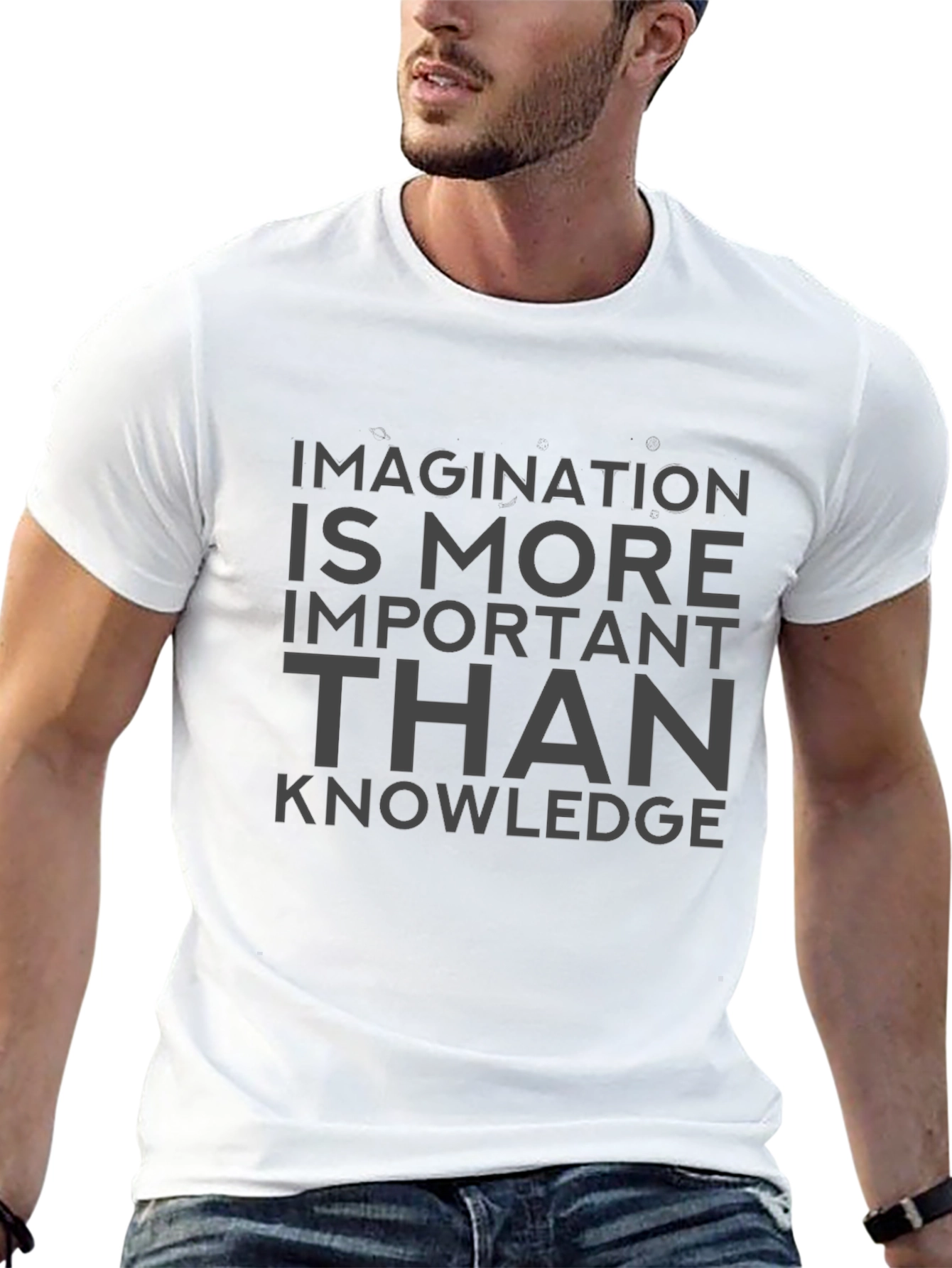 Black Imagination is More Important Than Knowledge Tee view 13