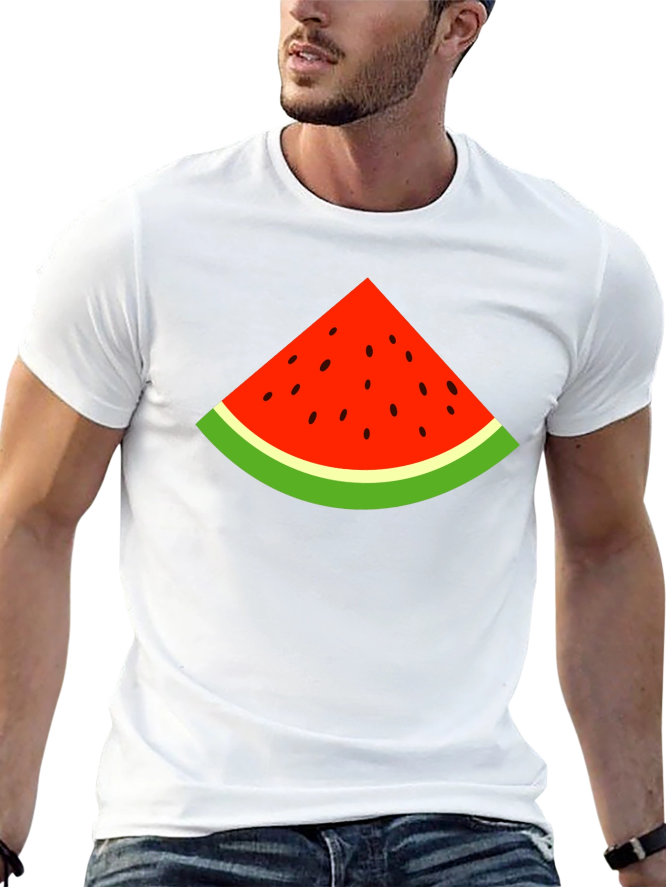 Black Watermelon Slice Graphic Tee - Summer Style view 13
