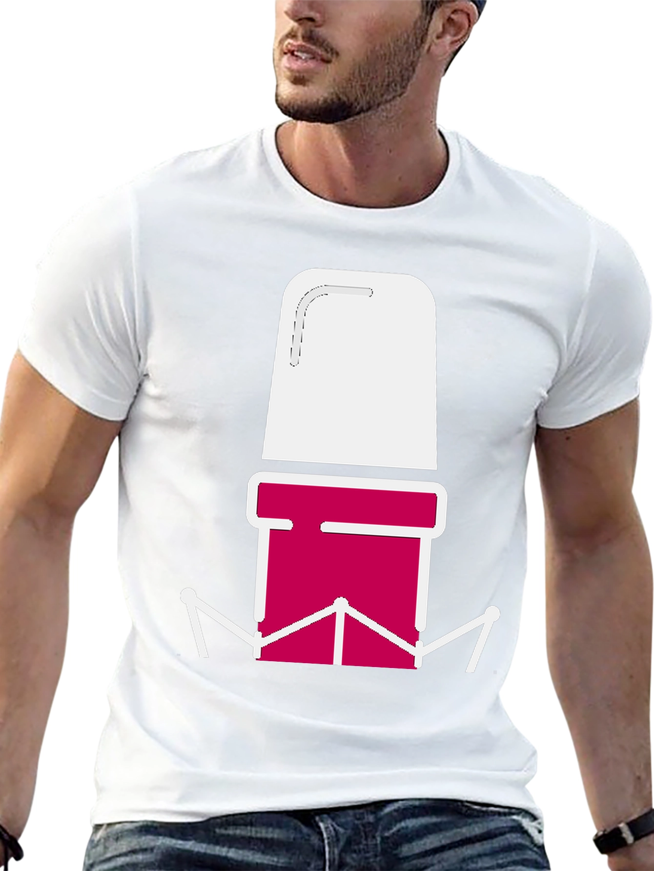 Black Abstract Graphic Tee - Bold Design, Casual Style view 13