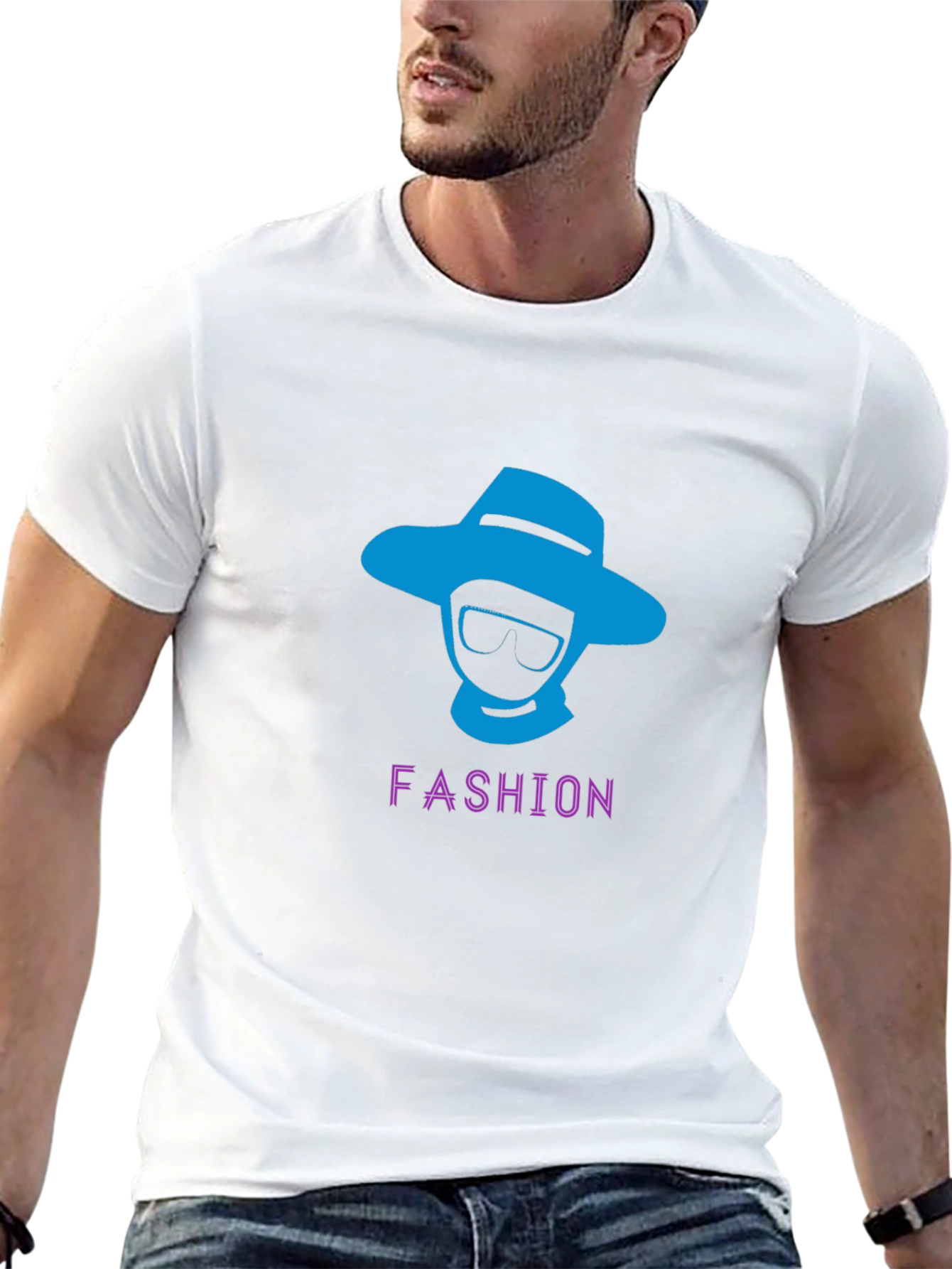 Black Men's Fashion Graphic Tee - Stylish & Trendy view 13