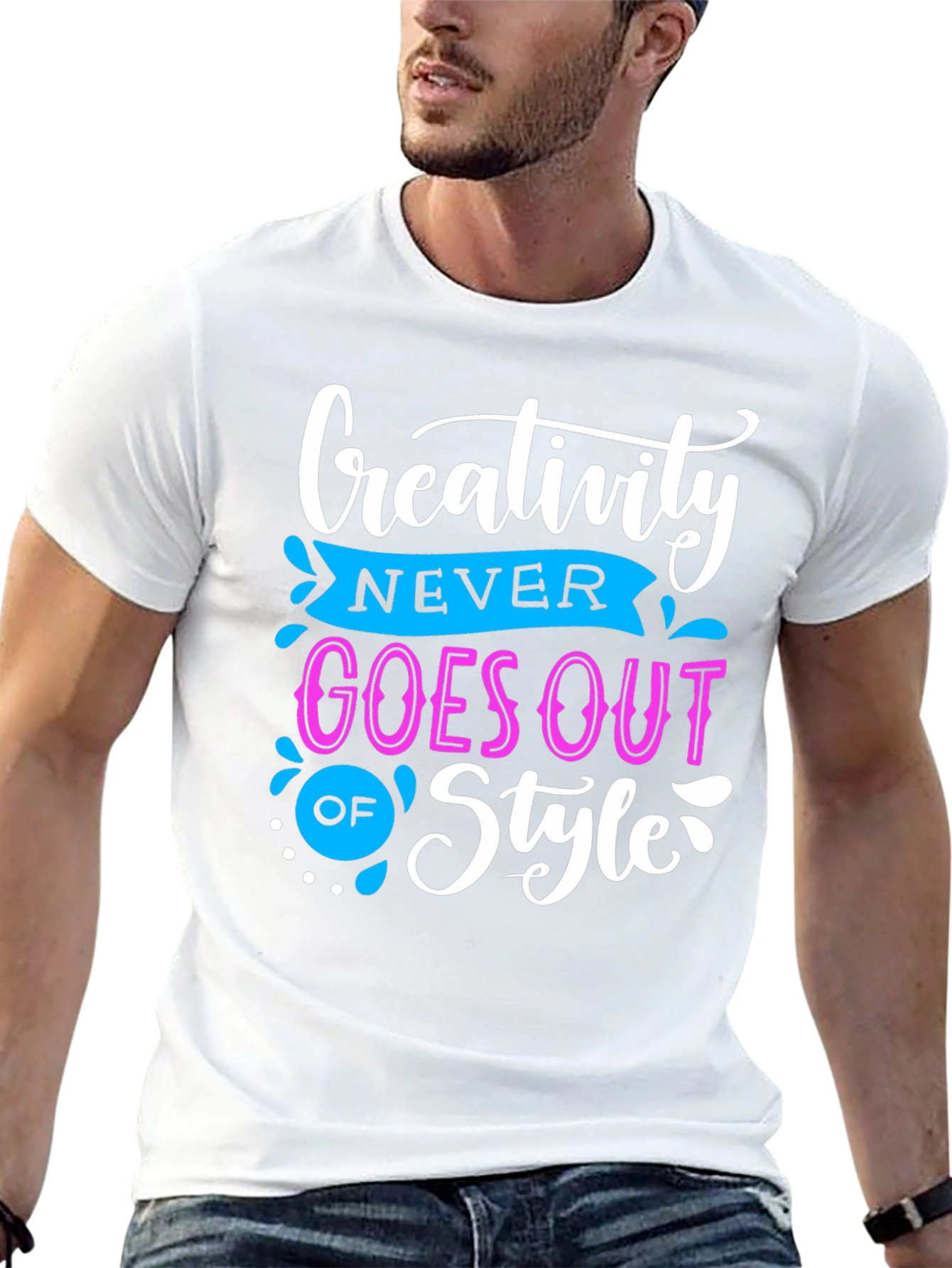 Black Creative Style T-Shirt: Never Goes Out of Fashion view 13