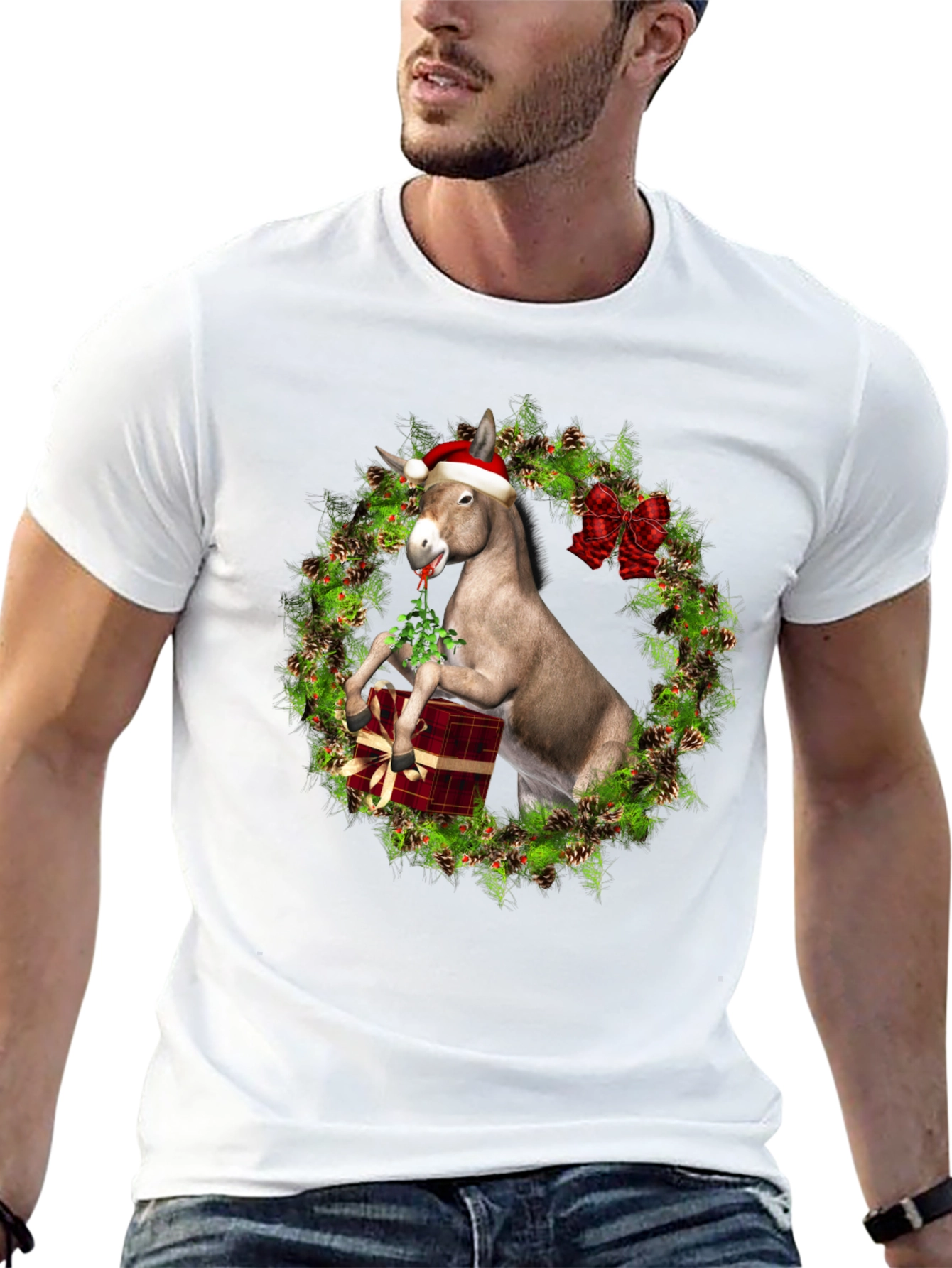 Black Festive Donkey T-Shirt view 13