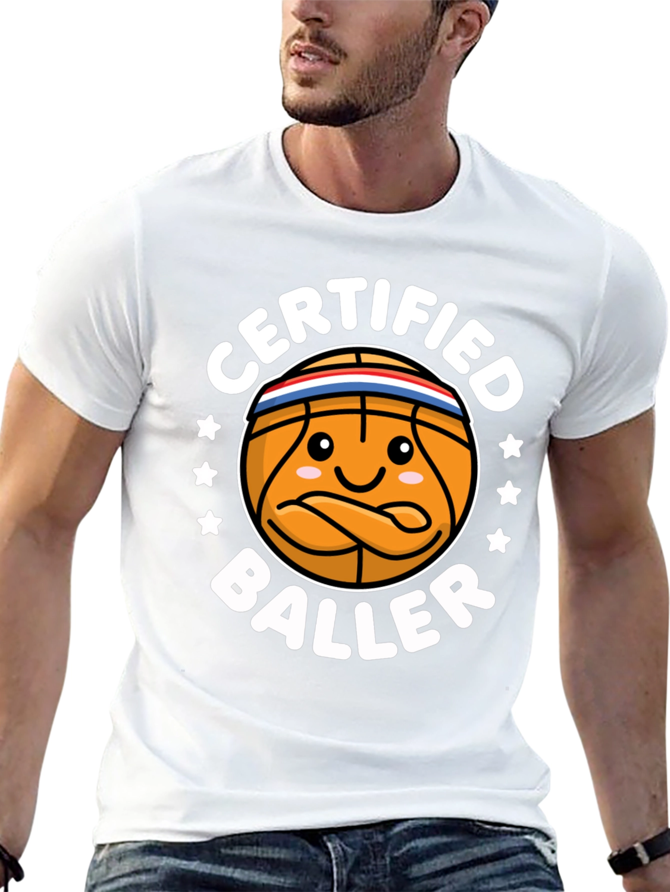 Black Certified Baller Basketball T-Shirt view 13