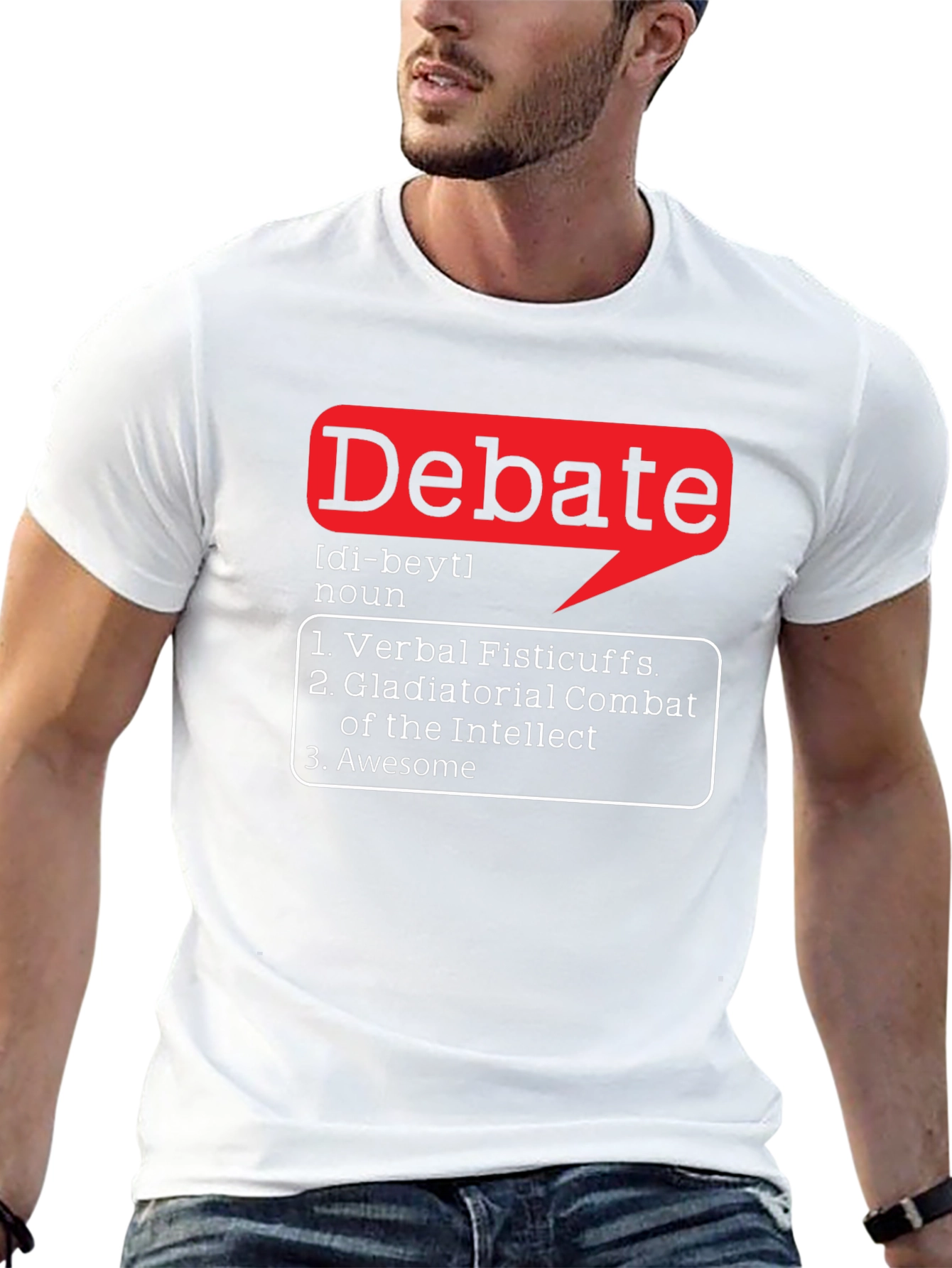 Black Debate Definition Black T-Shirt view 13