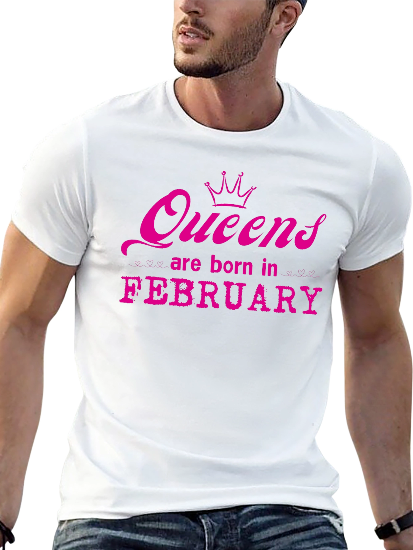 Black Queens Are Born in February T-Shirt view 13
