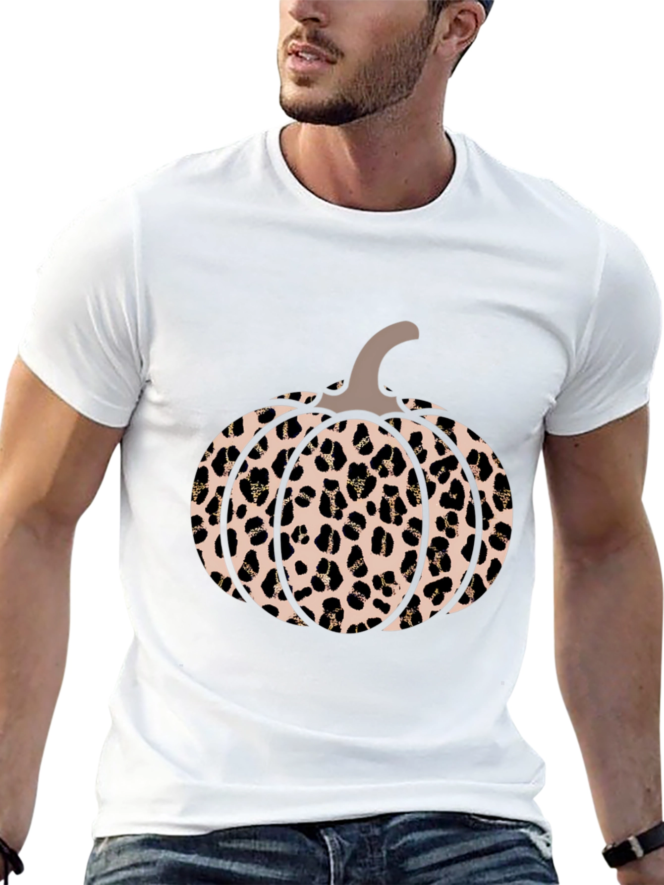 Black Leopard Pumpkin Graphic Tee view 13