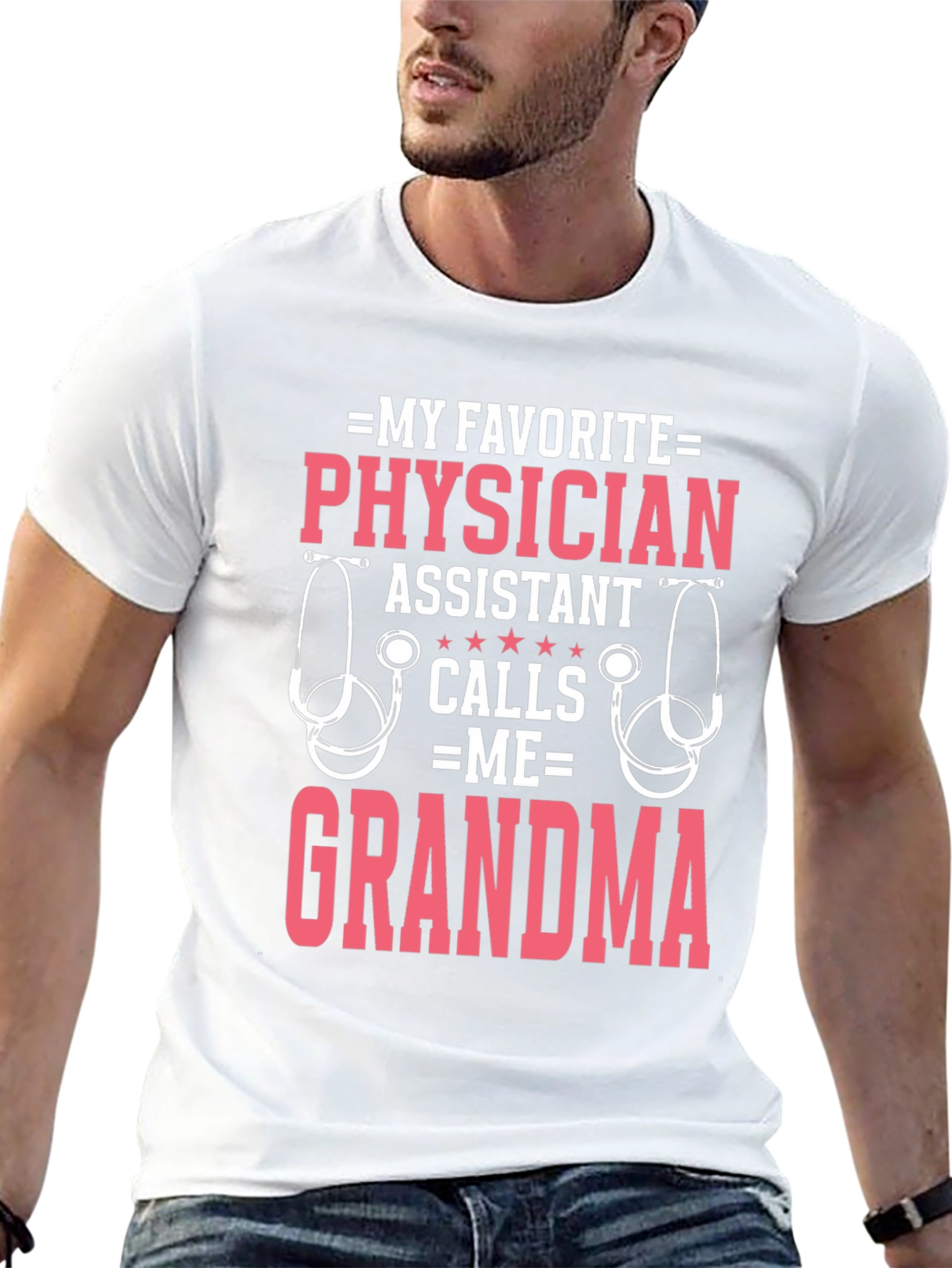 Black Physician Assistant Grandma T-Shirt view 13