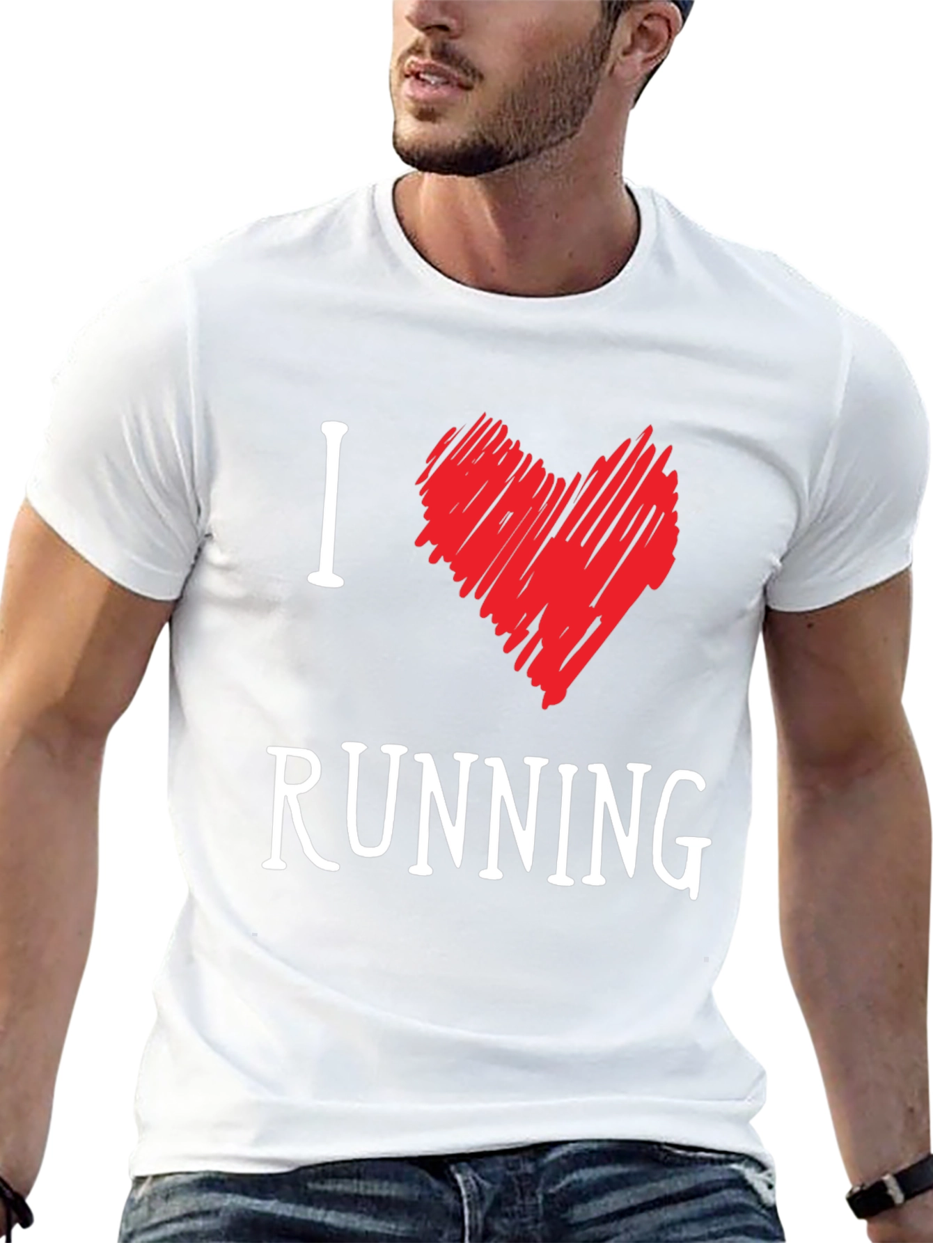 Black I Heart Running Graphic Tee view 13