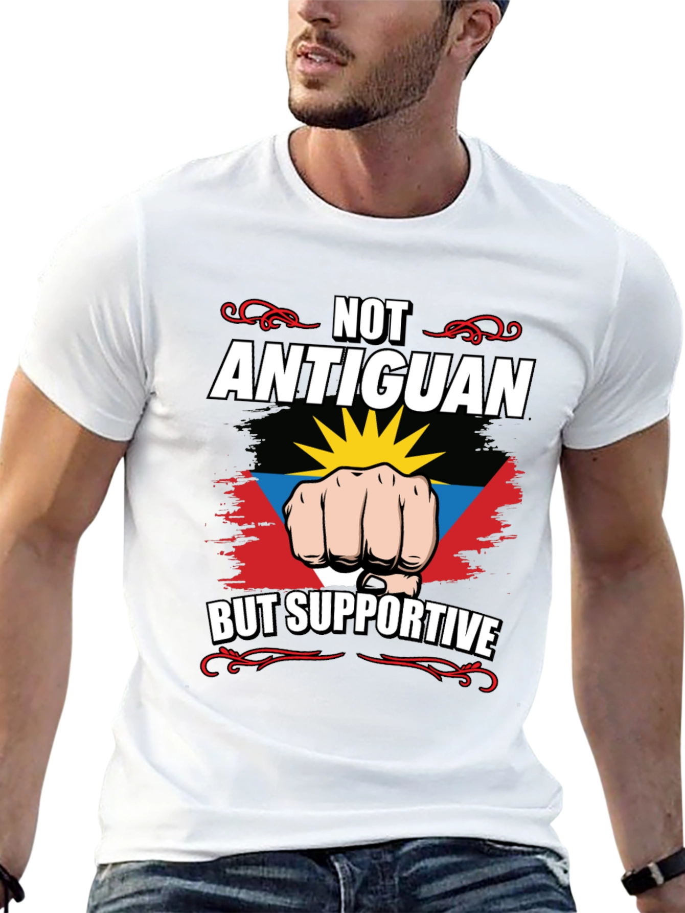 Antiguan Supportive Graphic T-Shirt - 13