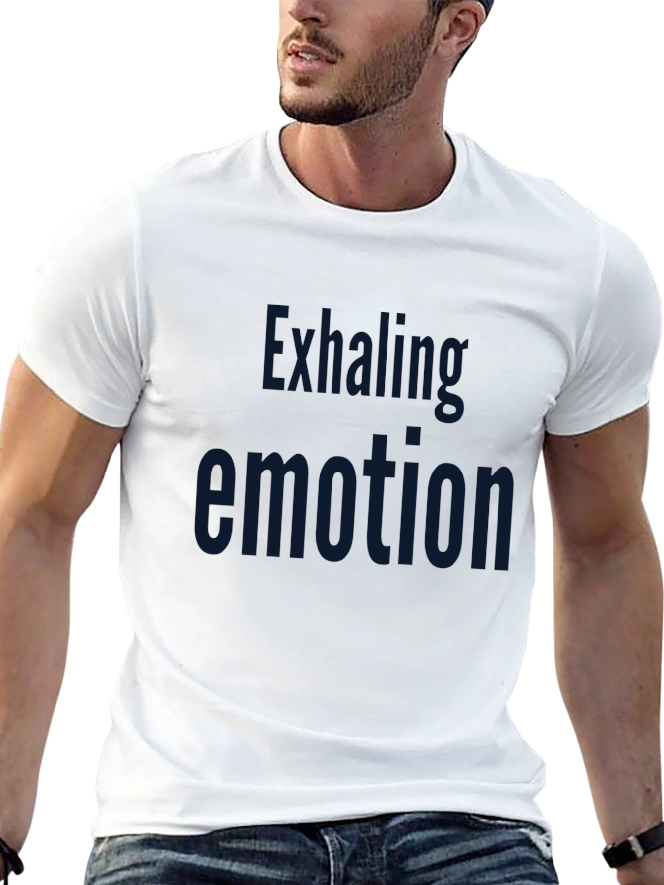 Black Exhaling Emotion Graphic Tee - Black, Short Sleeve view 13