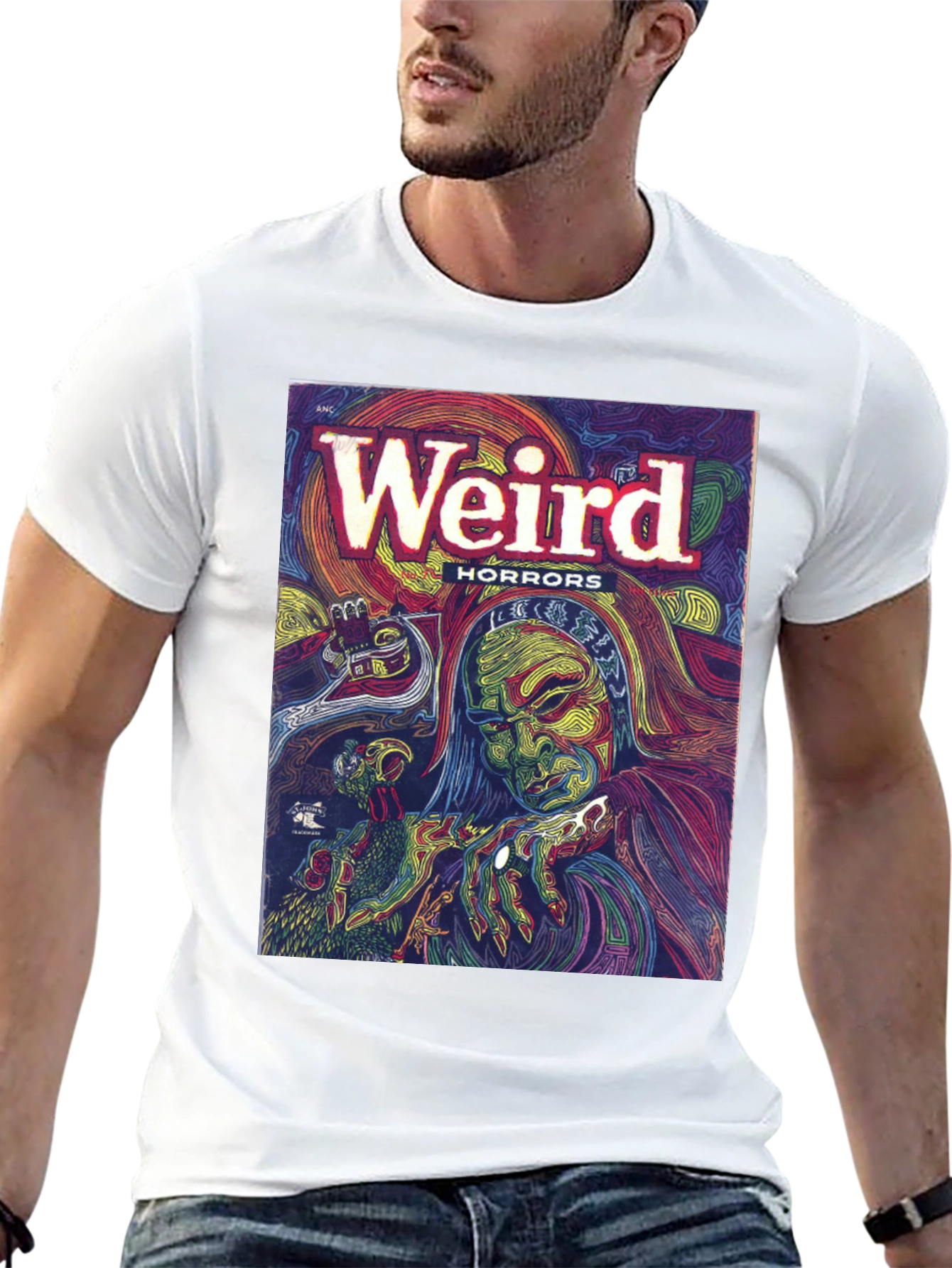 Weird Horrors Graphic Tee - Retro Comic Book Shirt - 13