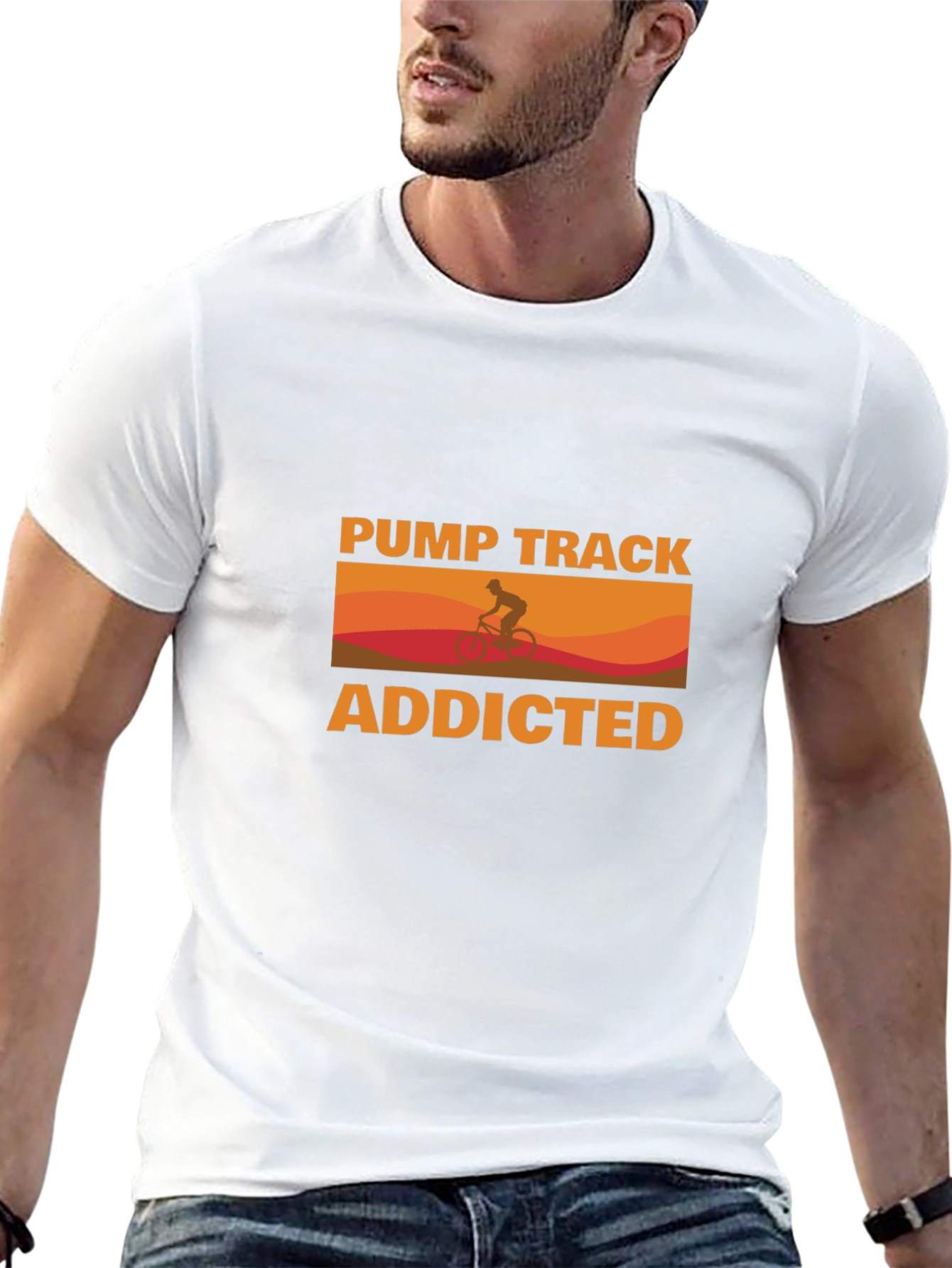 Black Pump Track Addicted Graphic T-Shirt view 13