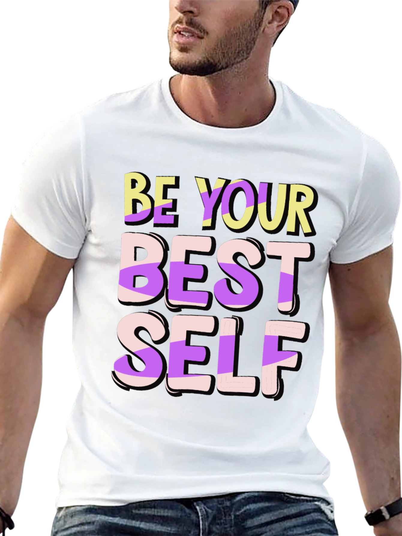 Black Be Your Best Self T-Shirt view 13