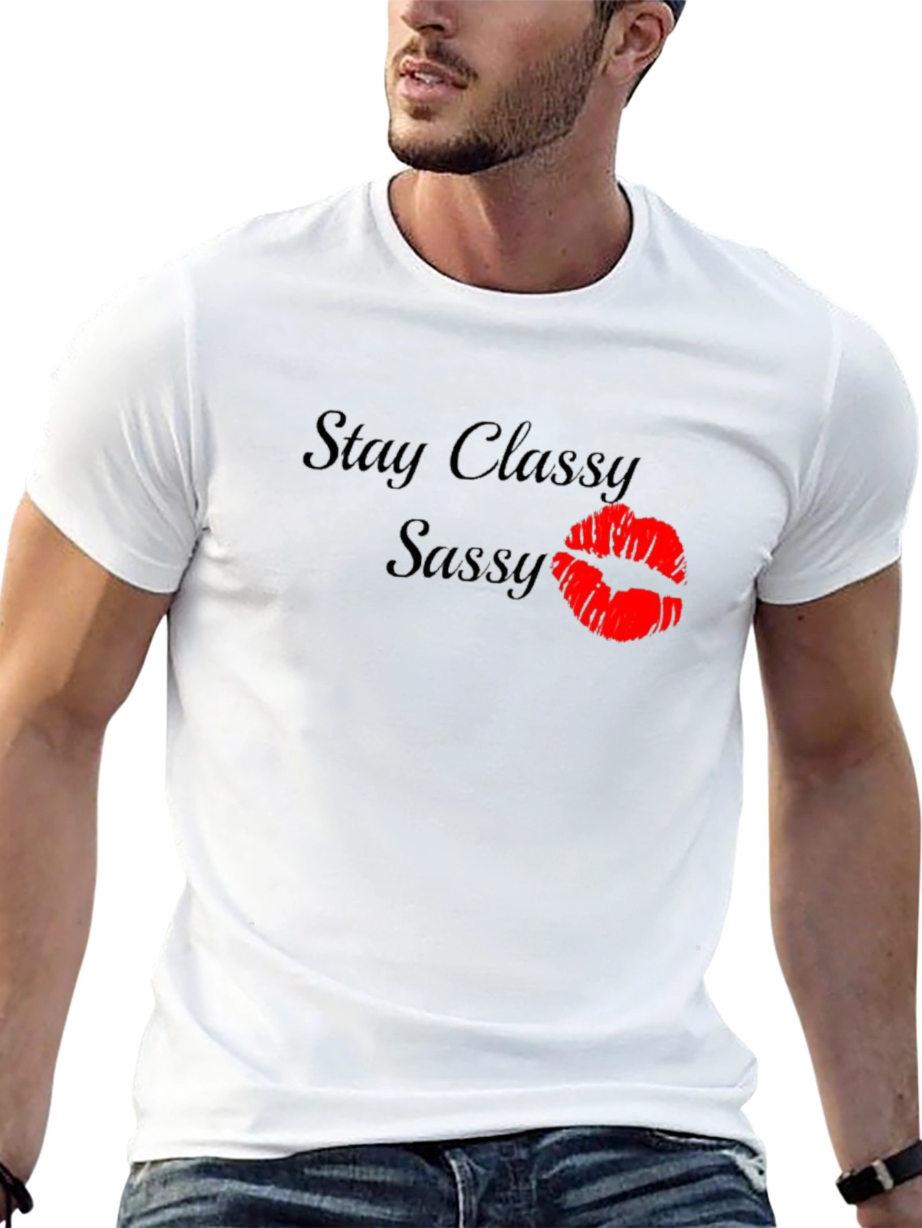 Black Stay Classy Sassy Graphic Tee view 13