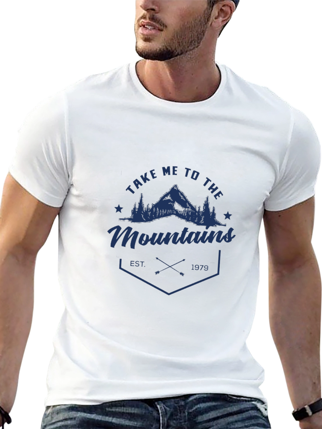 Black Take Me To The Mountains Graphic Tee view 13