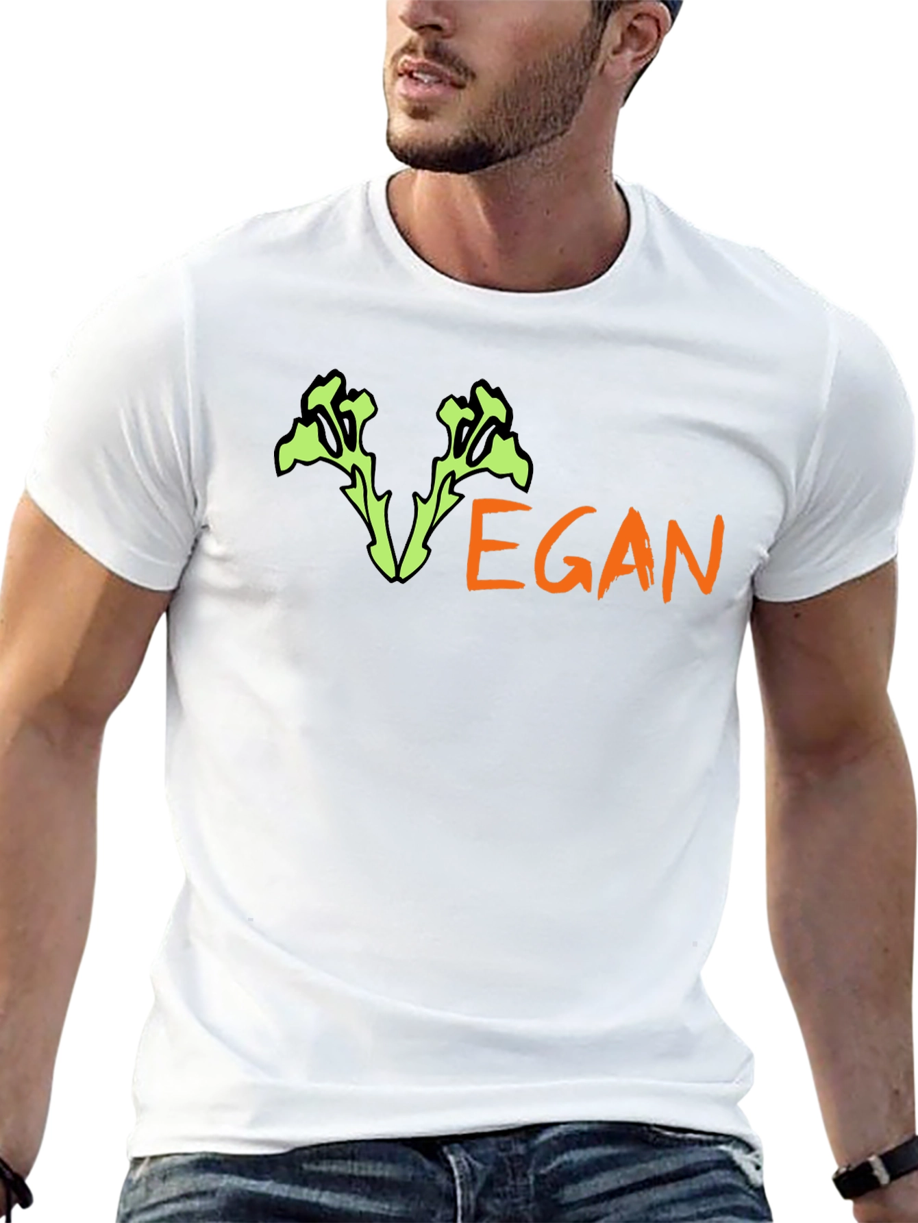 Black Vegan T-Shirt - Stylish & Comfortable view 13