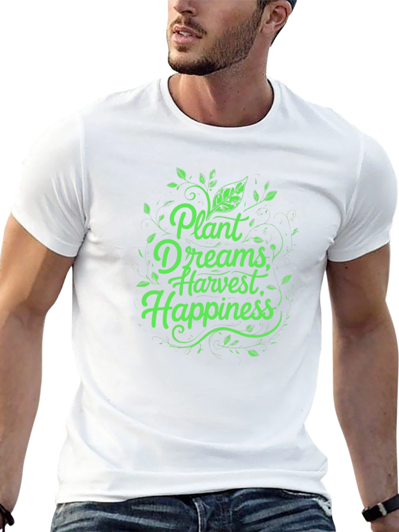 Black Plant Dreams Harvest Happiness T-Shirt view 13