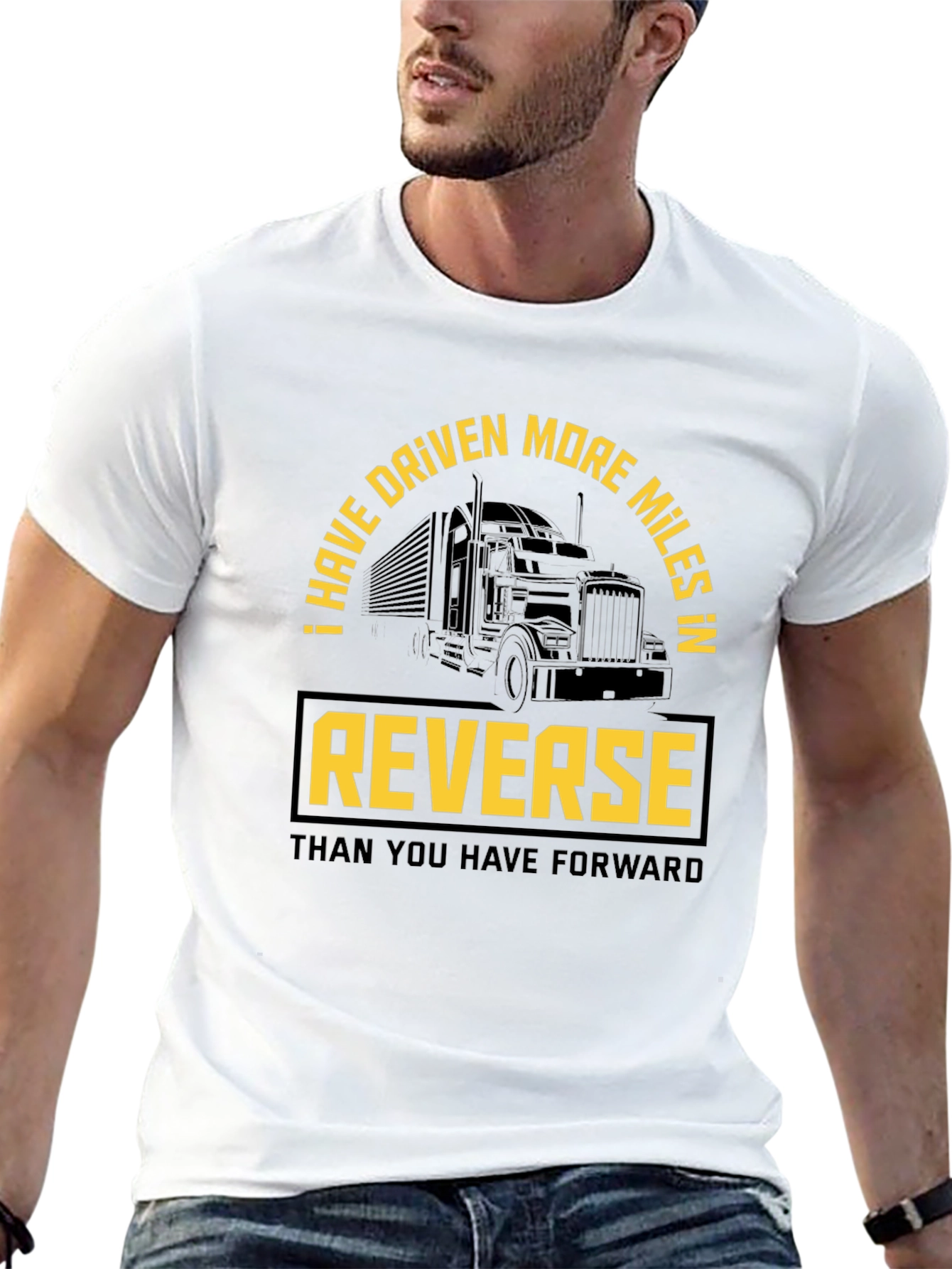 Trucker Humor T-Shirt: Reverse Miles - 13