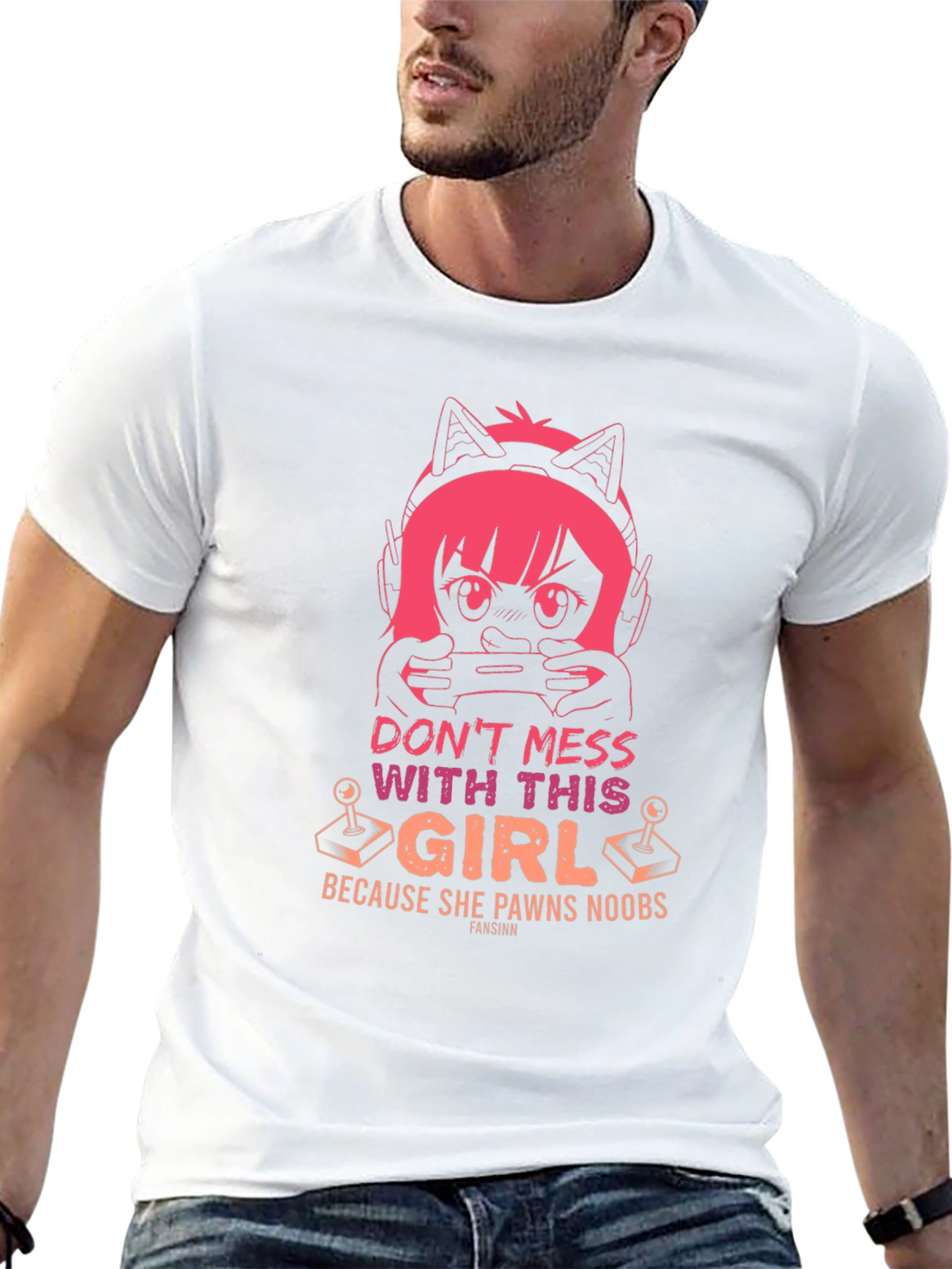 Black Gamer Girl T-Shirt - Don't Mess With This Girl view 13