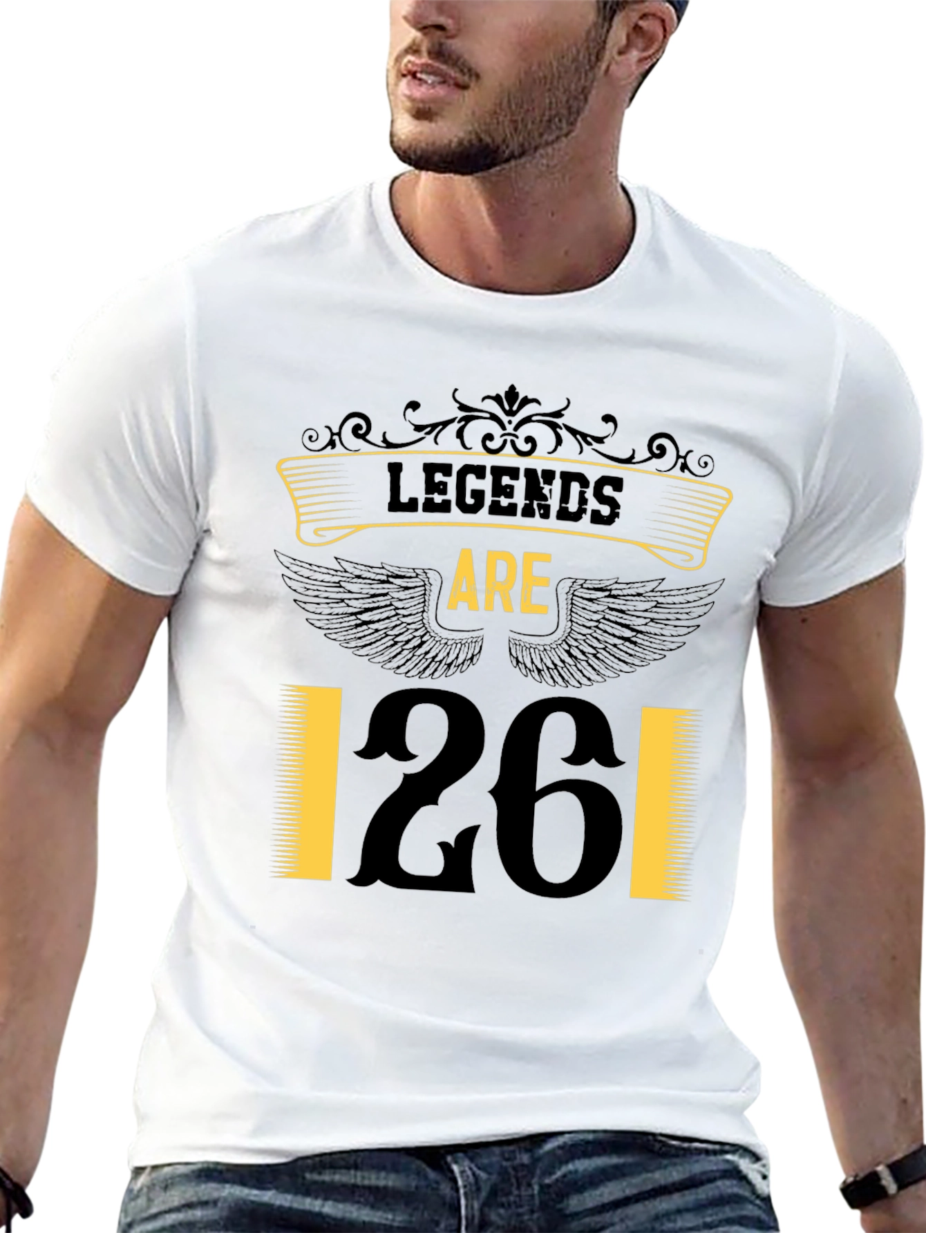 Black Legends Are 26 T-Shirt - Birthday Edition view 13