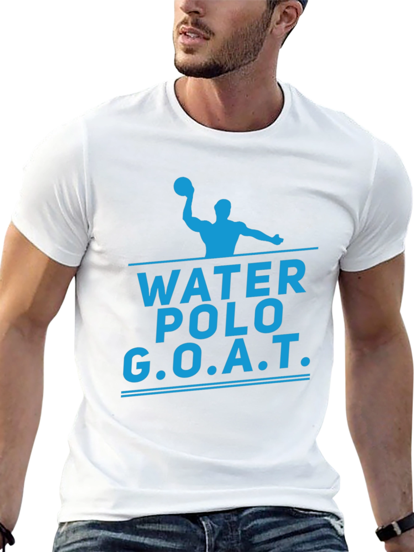 Black Water Polo GOAT T-Shirt - Black view 13