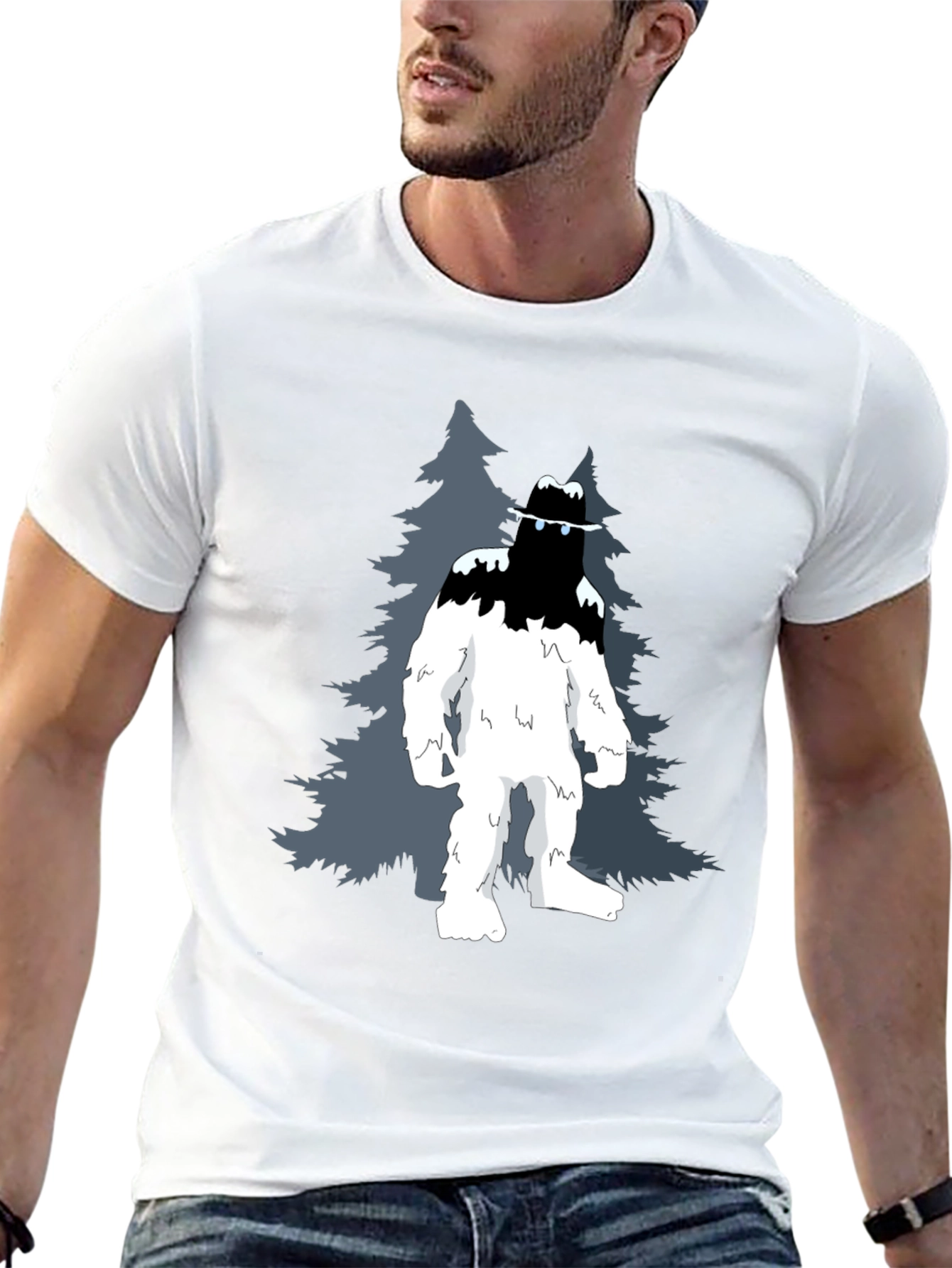 Black Sasquatch Graphic Tee - Mystery in the Mountains view 13
