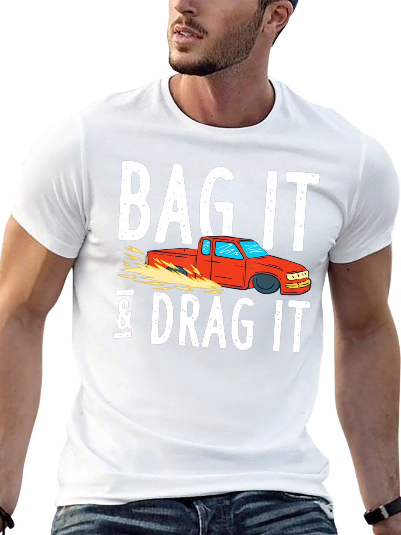 Black Bag It & Drag It Car Enthusiast Tee view 13