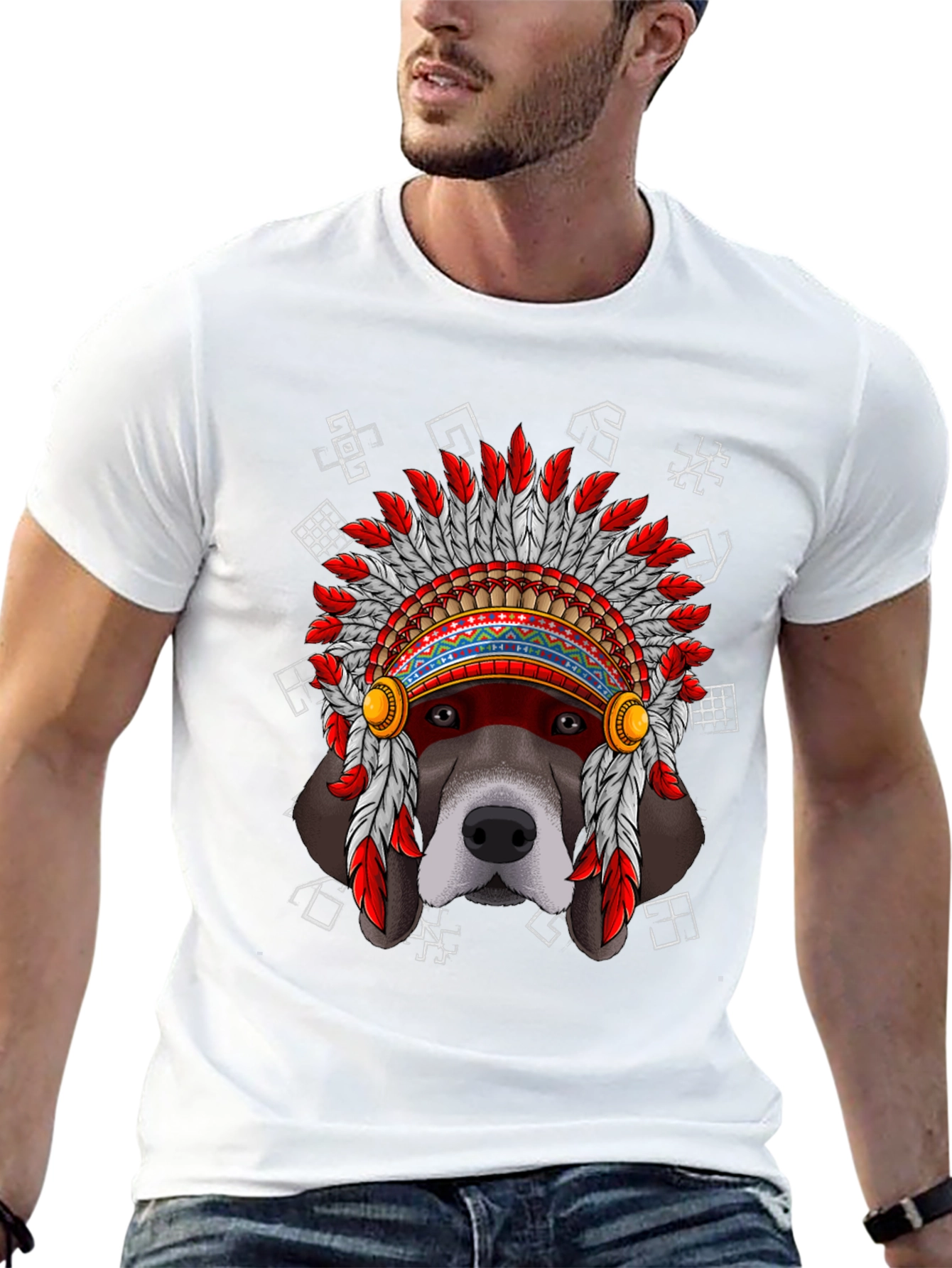 Black Dog Headdress T-Shirt view 13