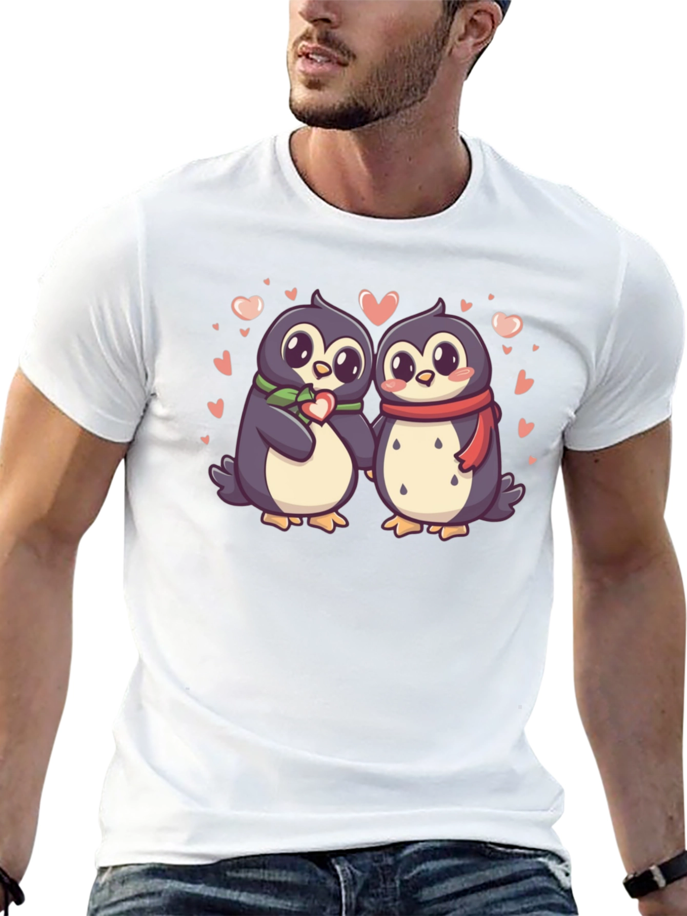 Black Penguin Love T-Shirt view 13