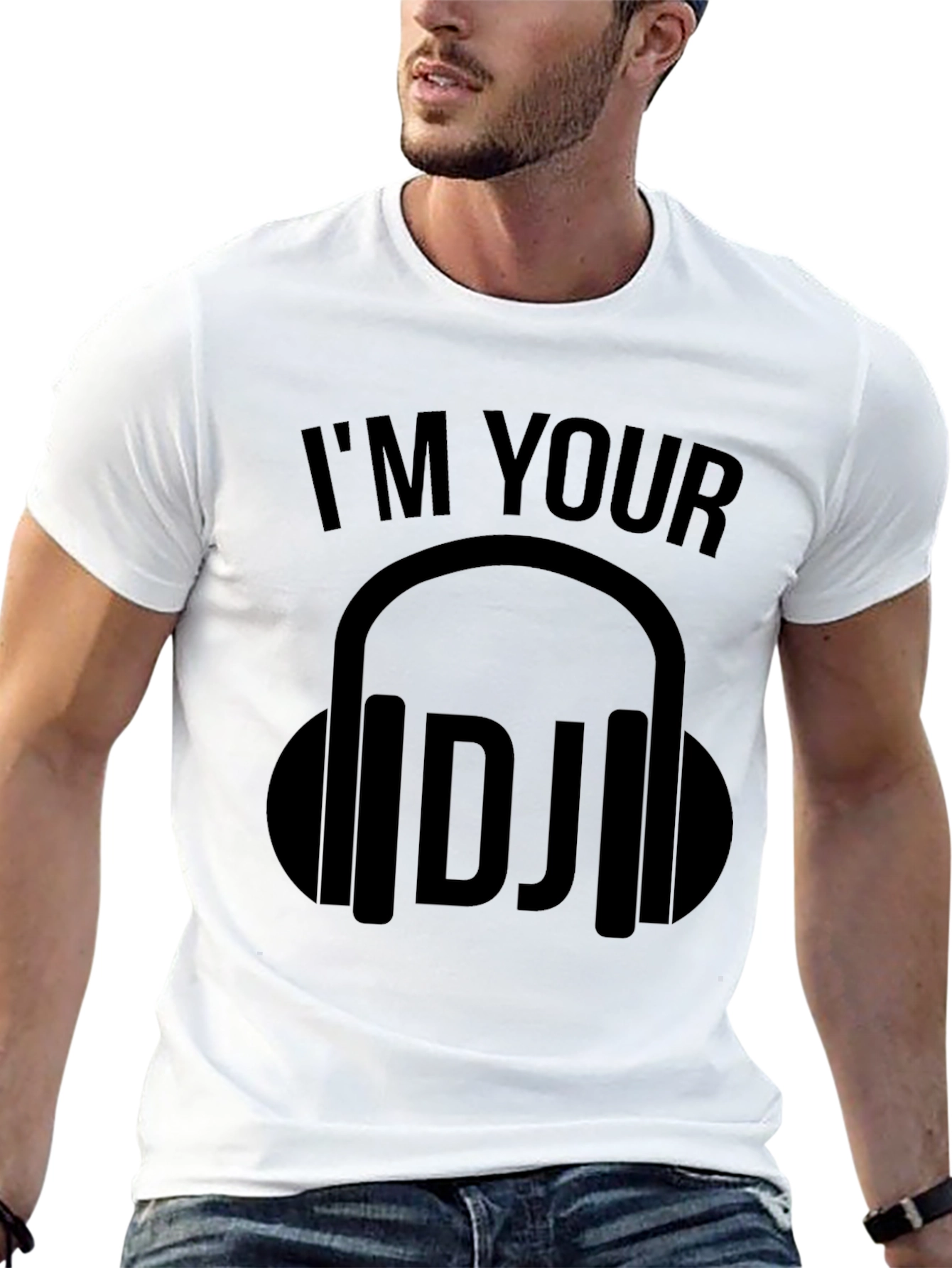Black I'm Your DJ Black Graphic T-Shirt view 13