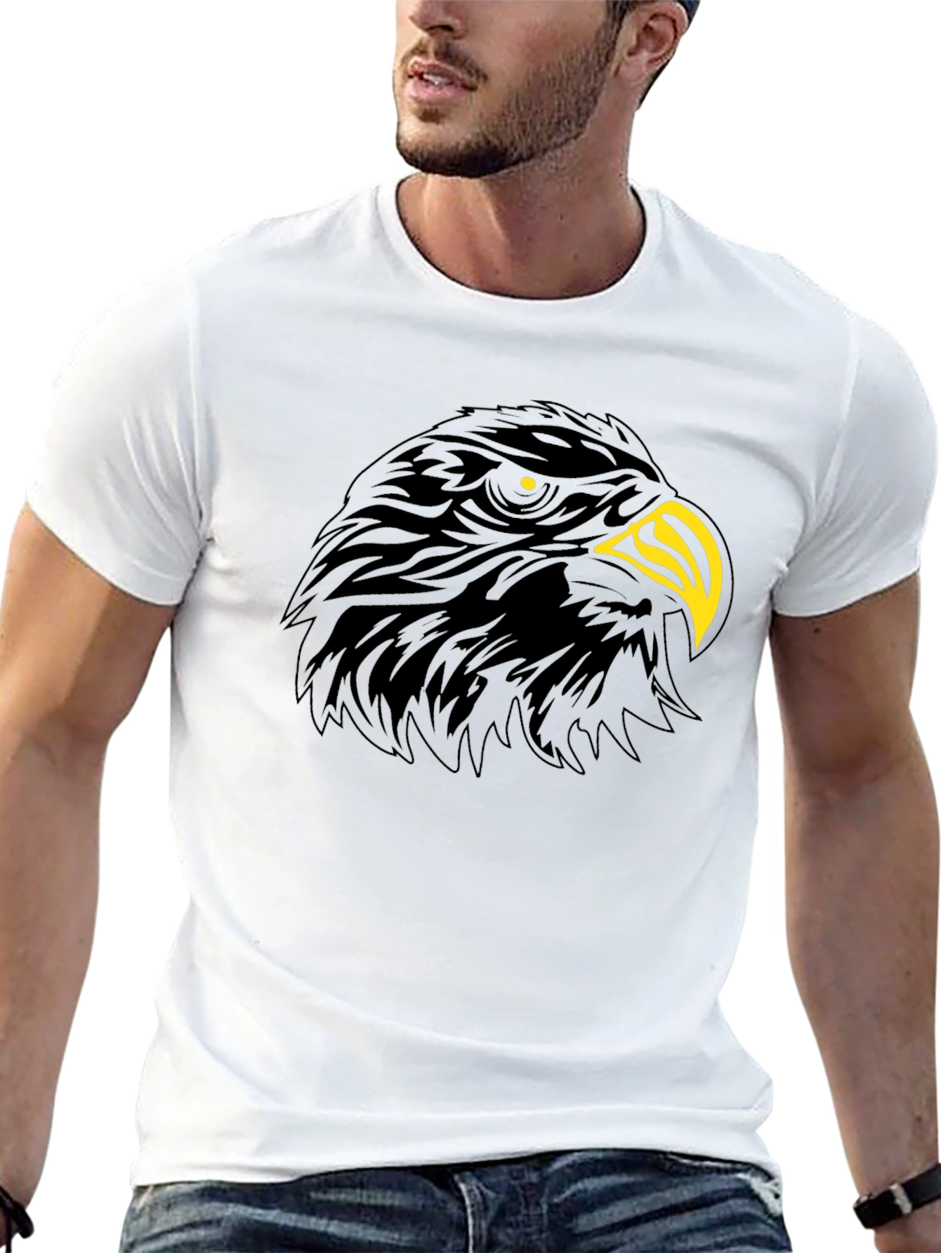 Black Black Eagle Graphic Tee - Men's Fashion view 13
