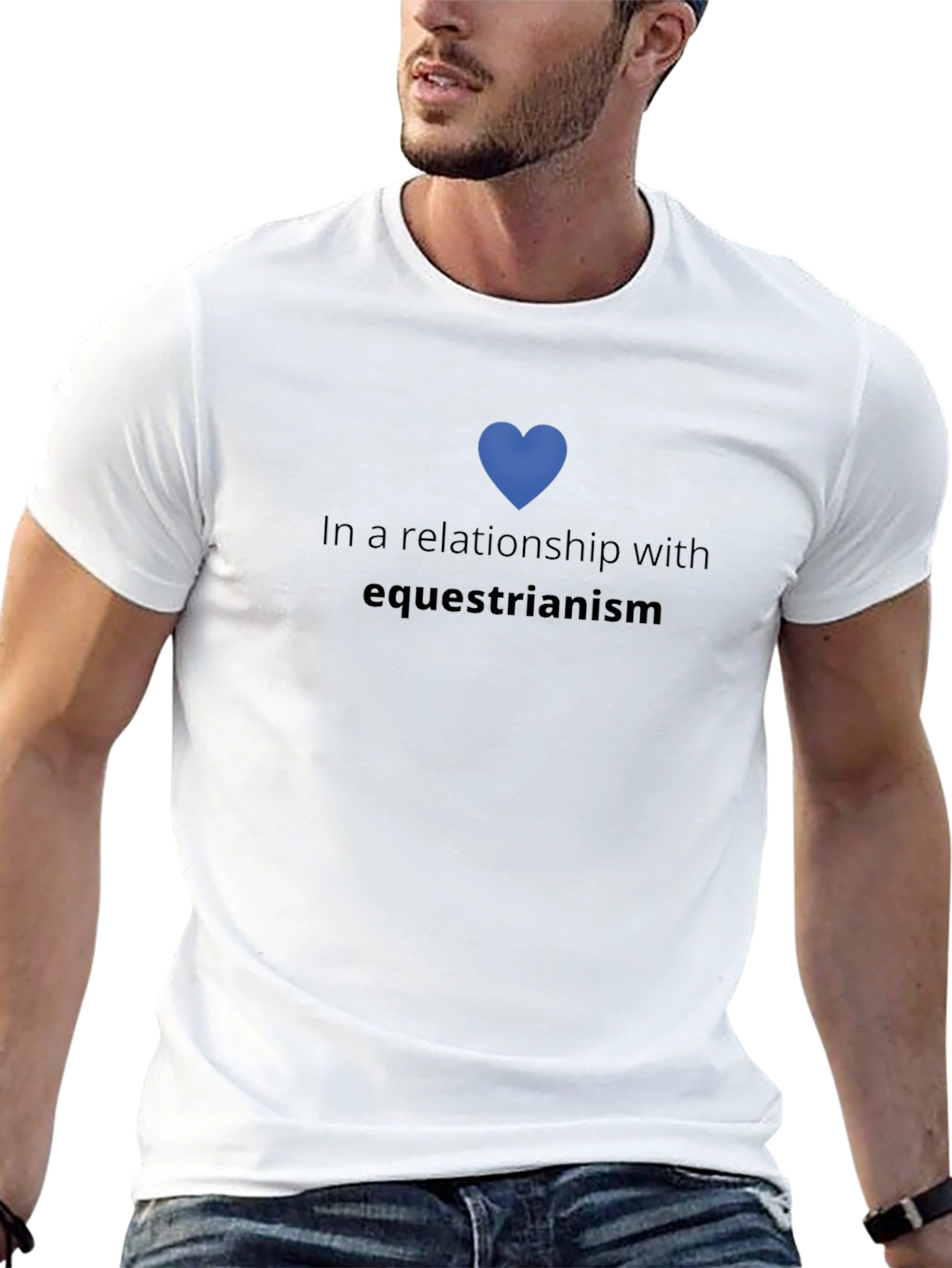 Black Equestrianism Relationship T-Shirt view 13