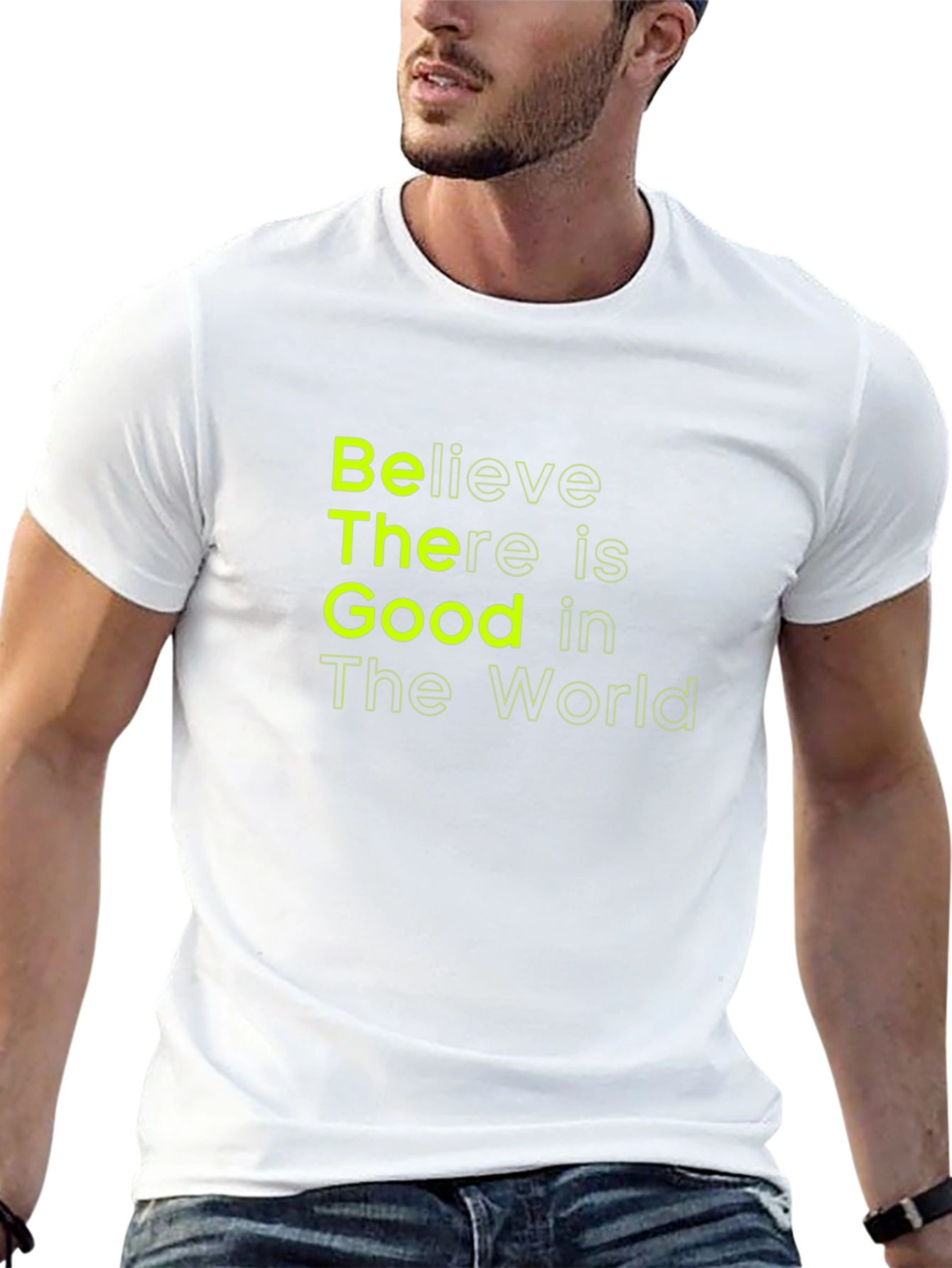 Black Believe There is Good T-Shirt - Black view 13
